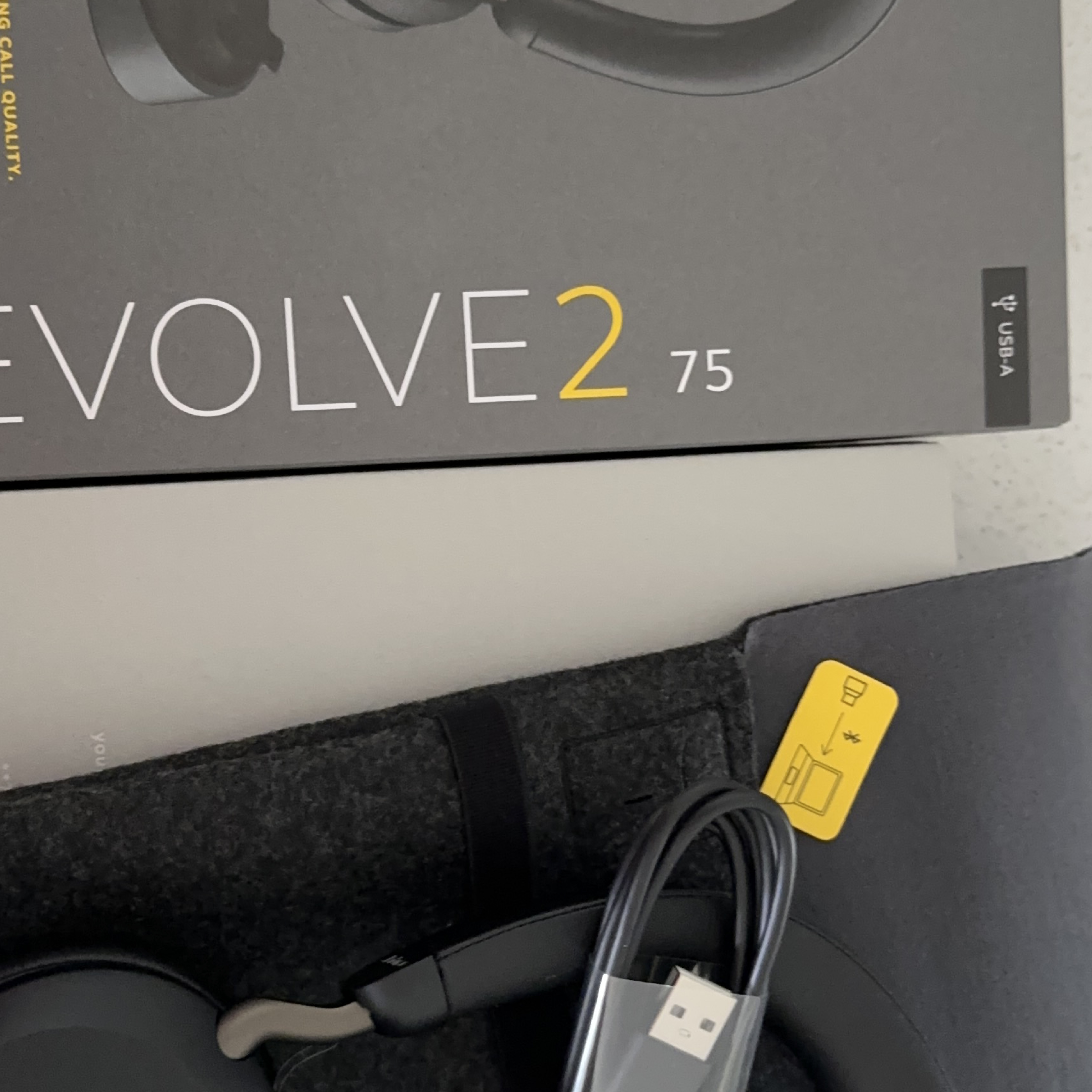 Jabra Evolve2 75 USB-A Headset - New in Box