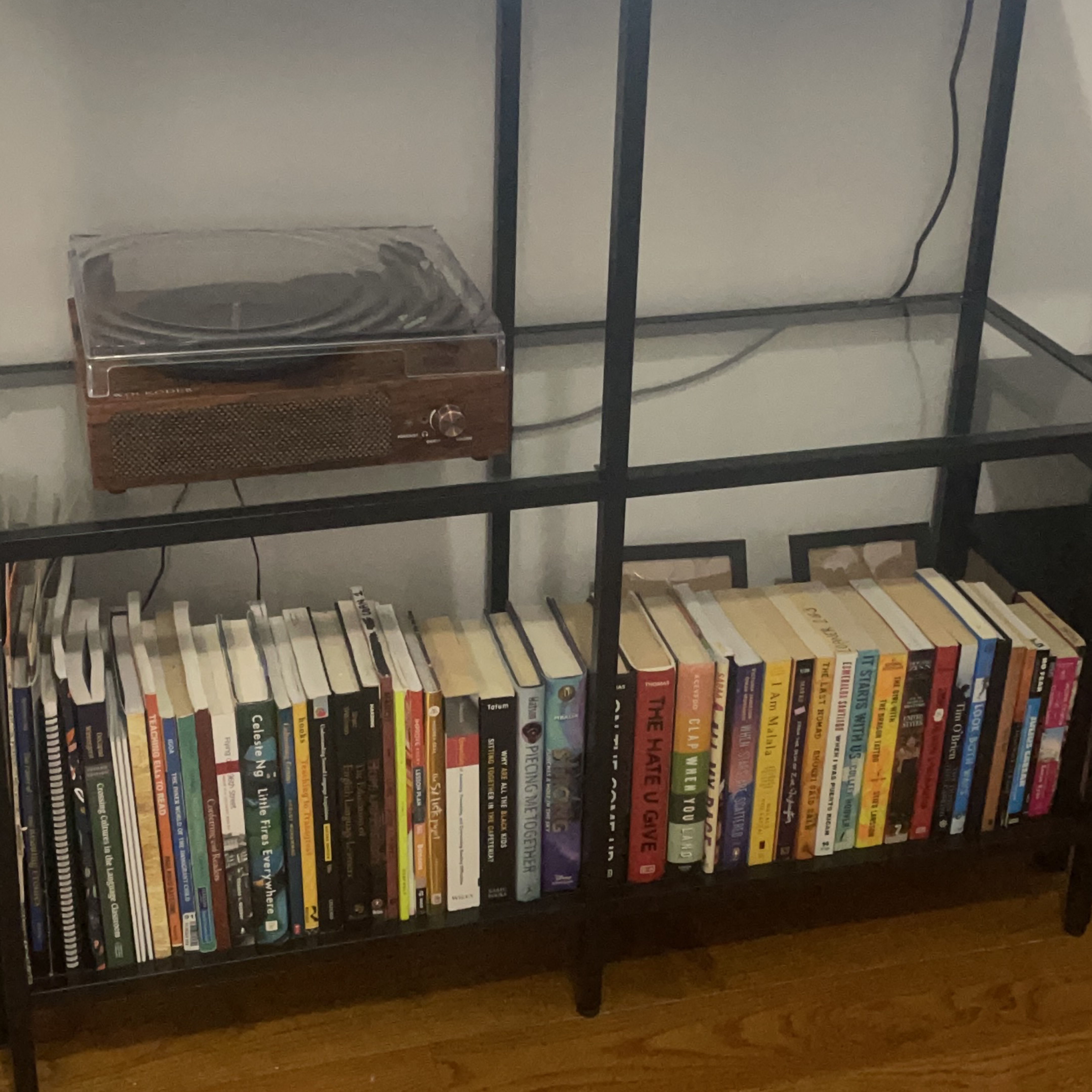 IKEA VITTSJÖ Shelf Unit, Black-Brown/Glass thumbnail