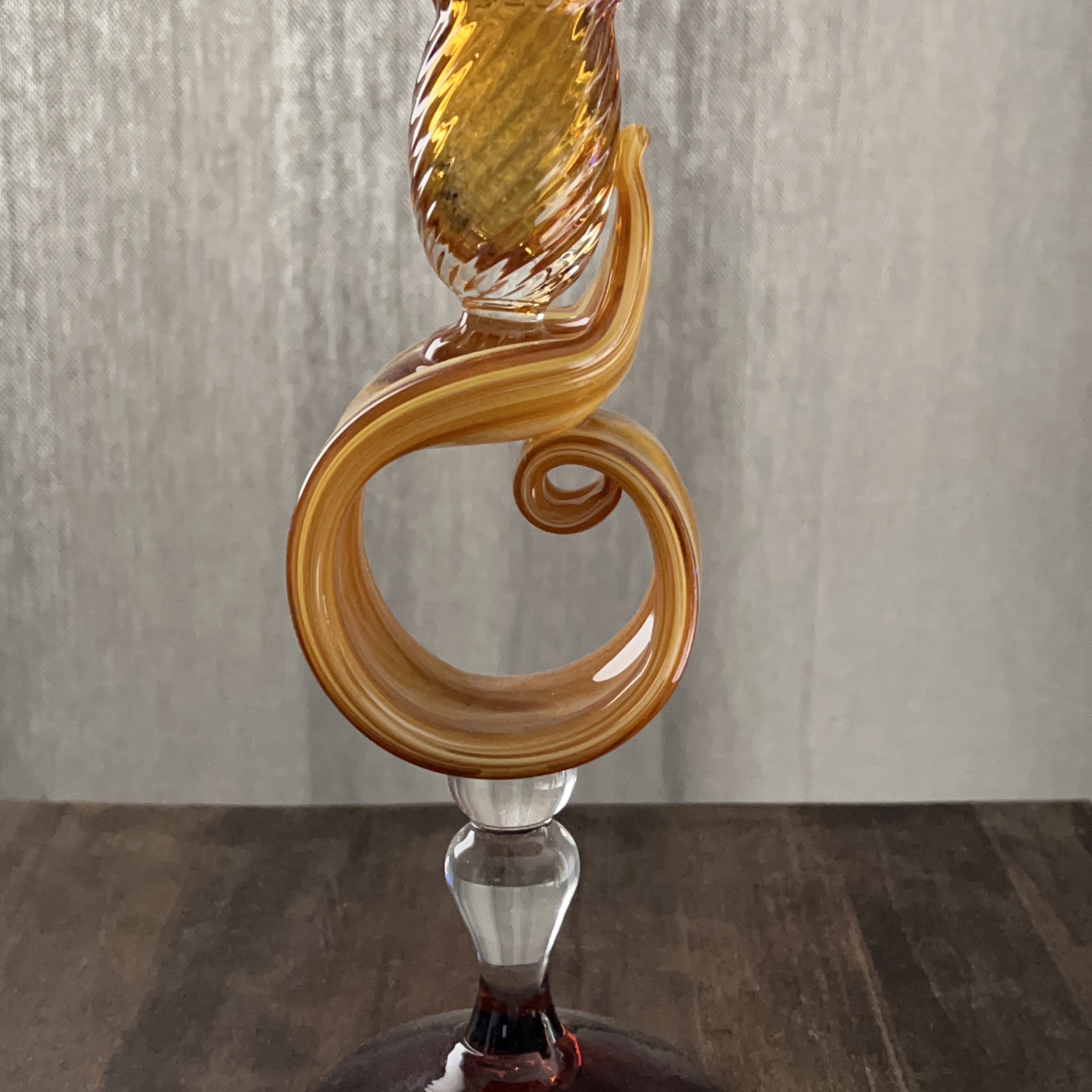Hand Blown Art Glass Vase