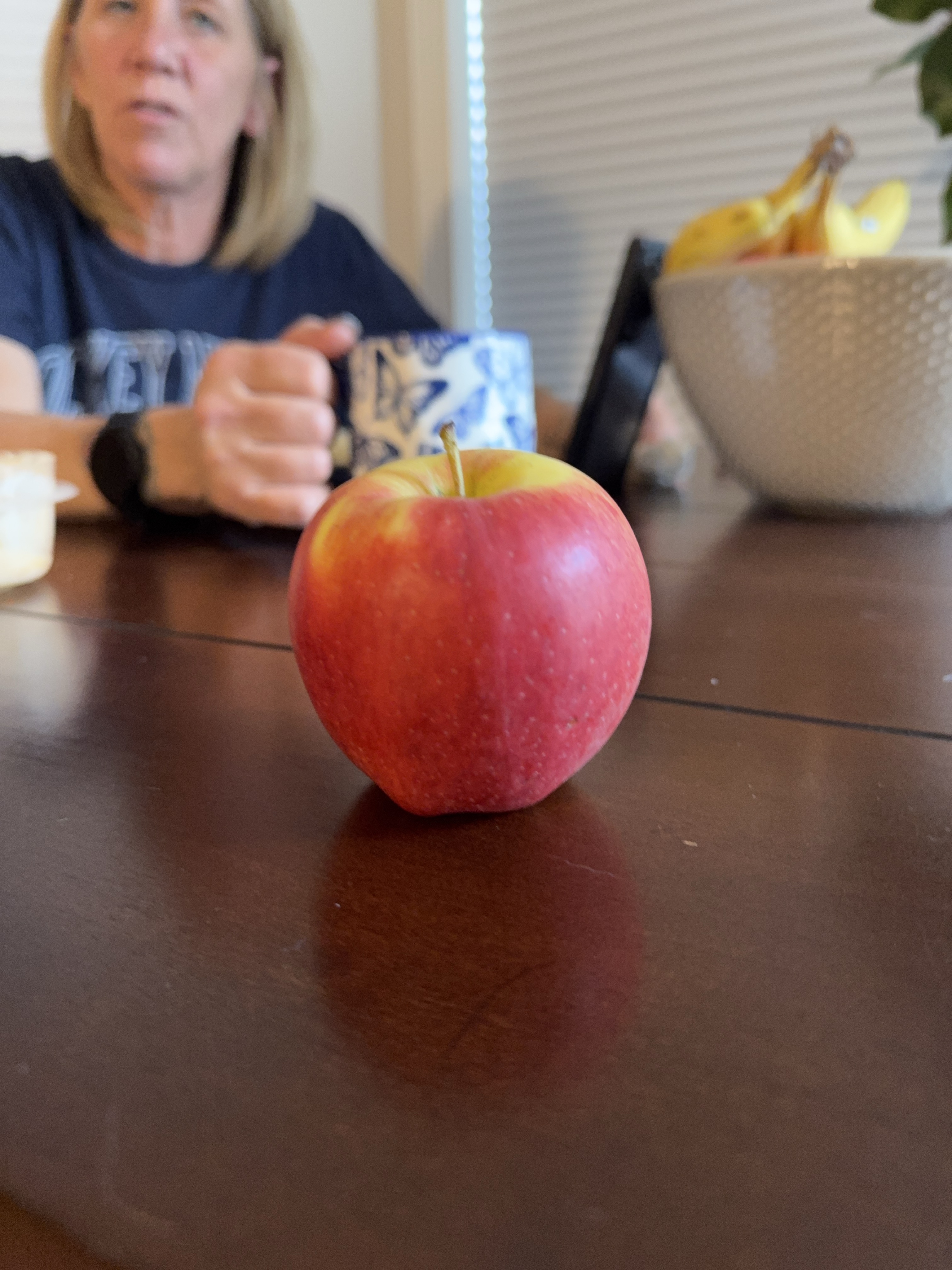 Red and yellow apple