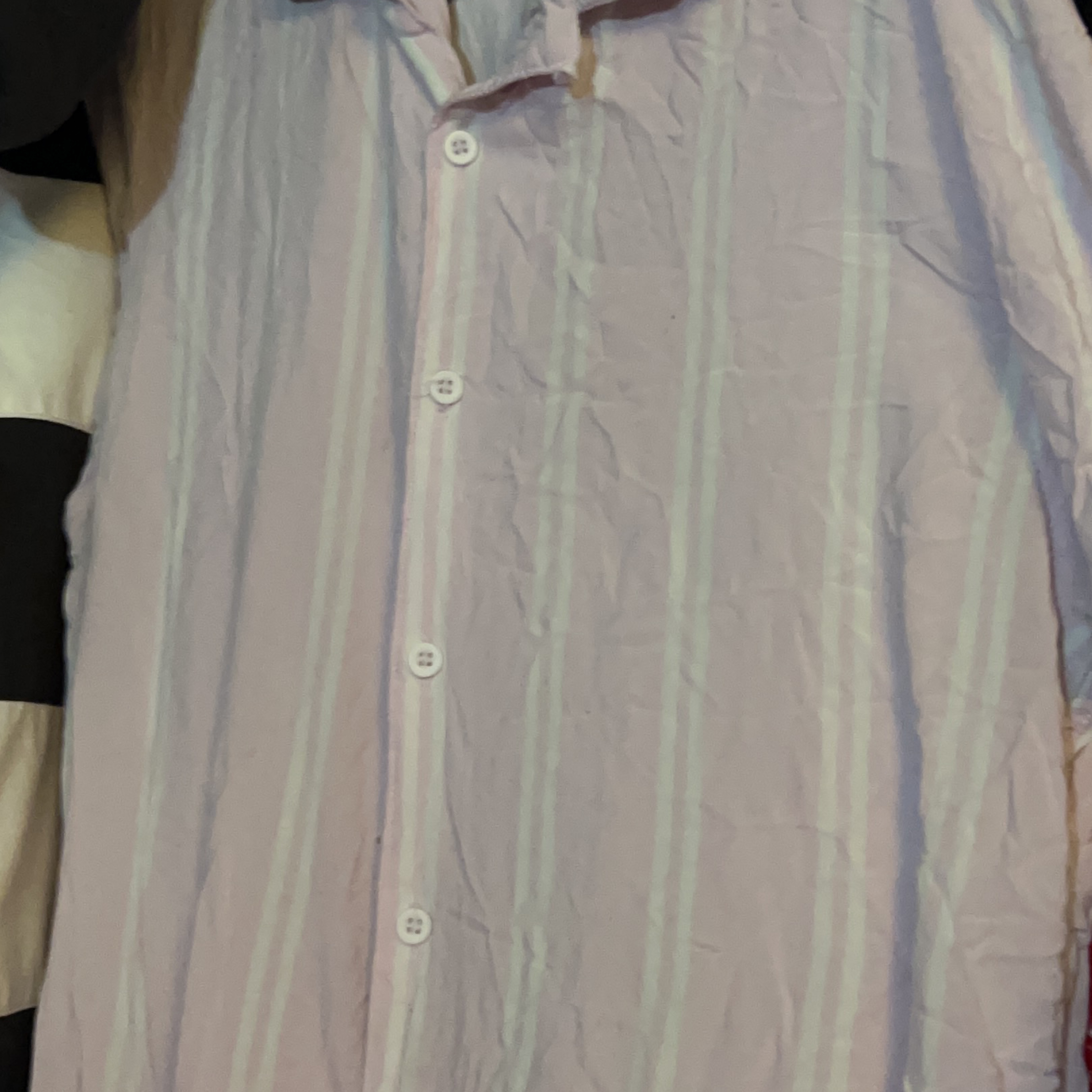 🏒WXYZ Co. Men's Pink Striped Button-Up Shirt thumbnail