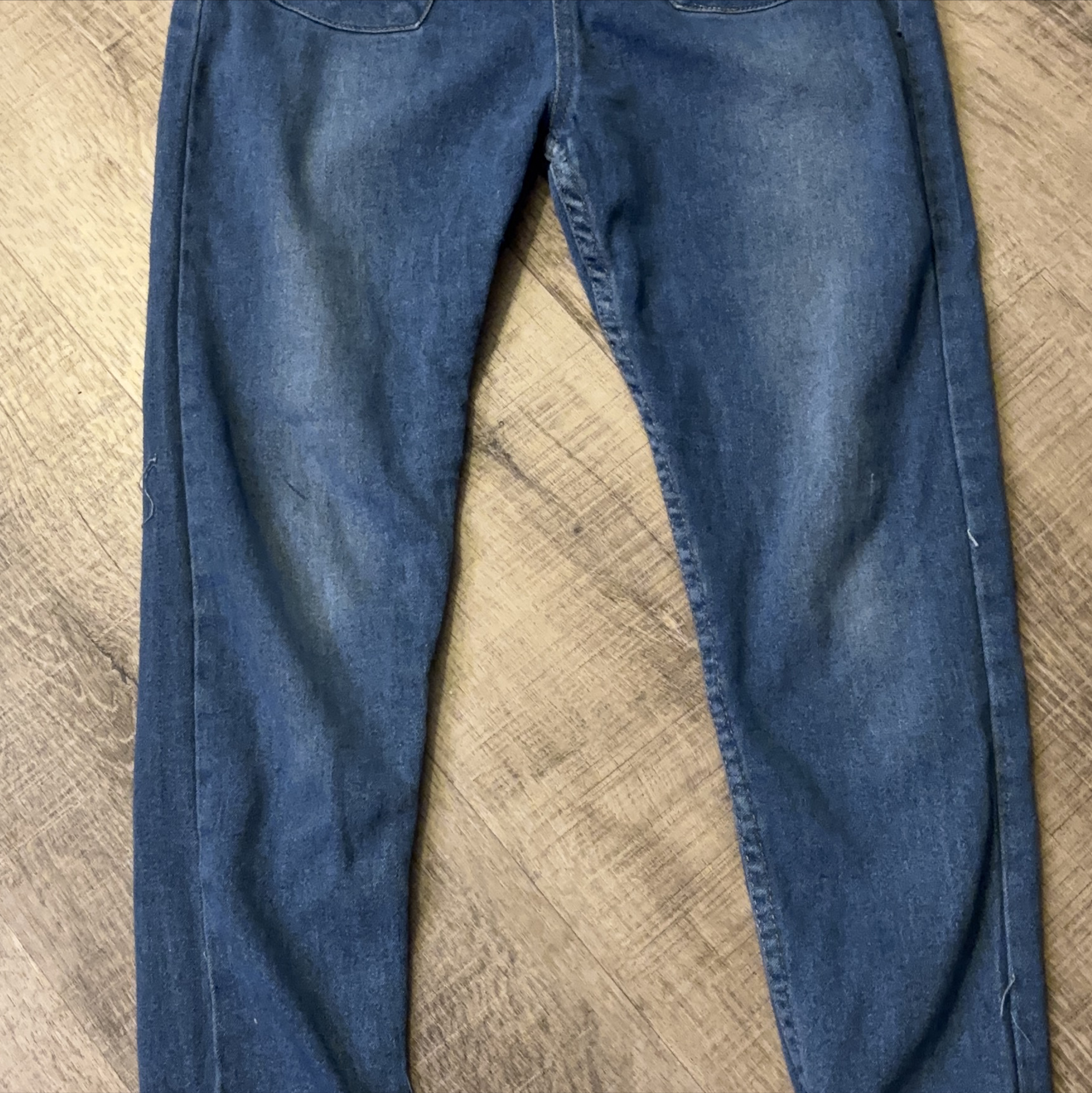 Girl's Dark Wash Jeans Garterized