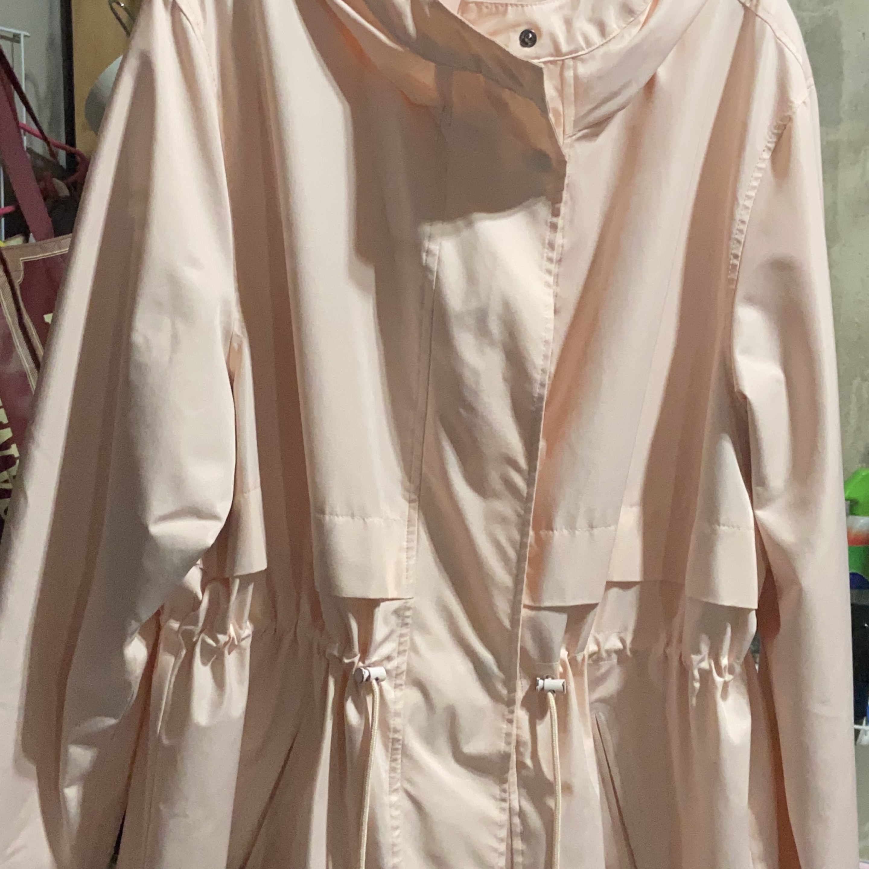 🏒Women's Light Peach Coloured Hooded Jacket thumbnail
