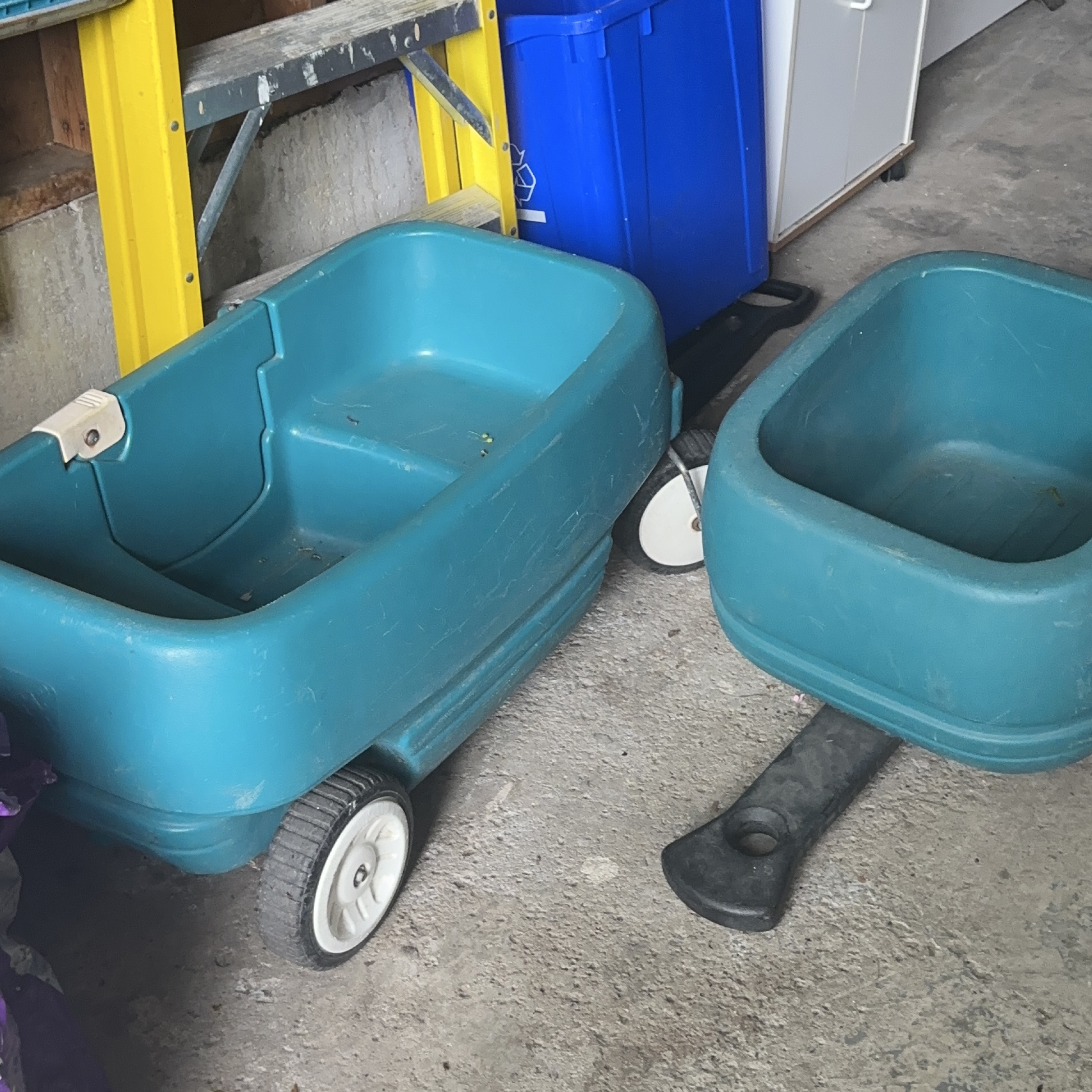 Turquoise Plastic Wagon thumbnail