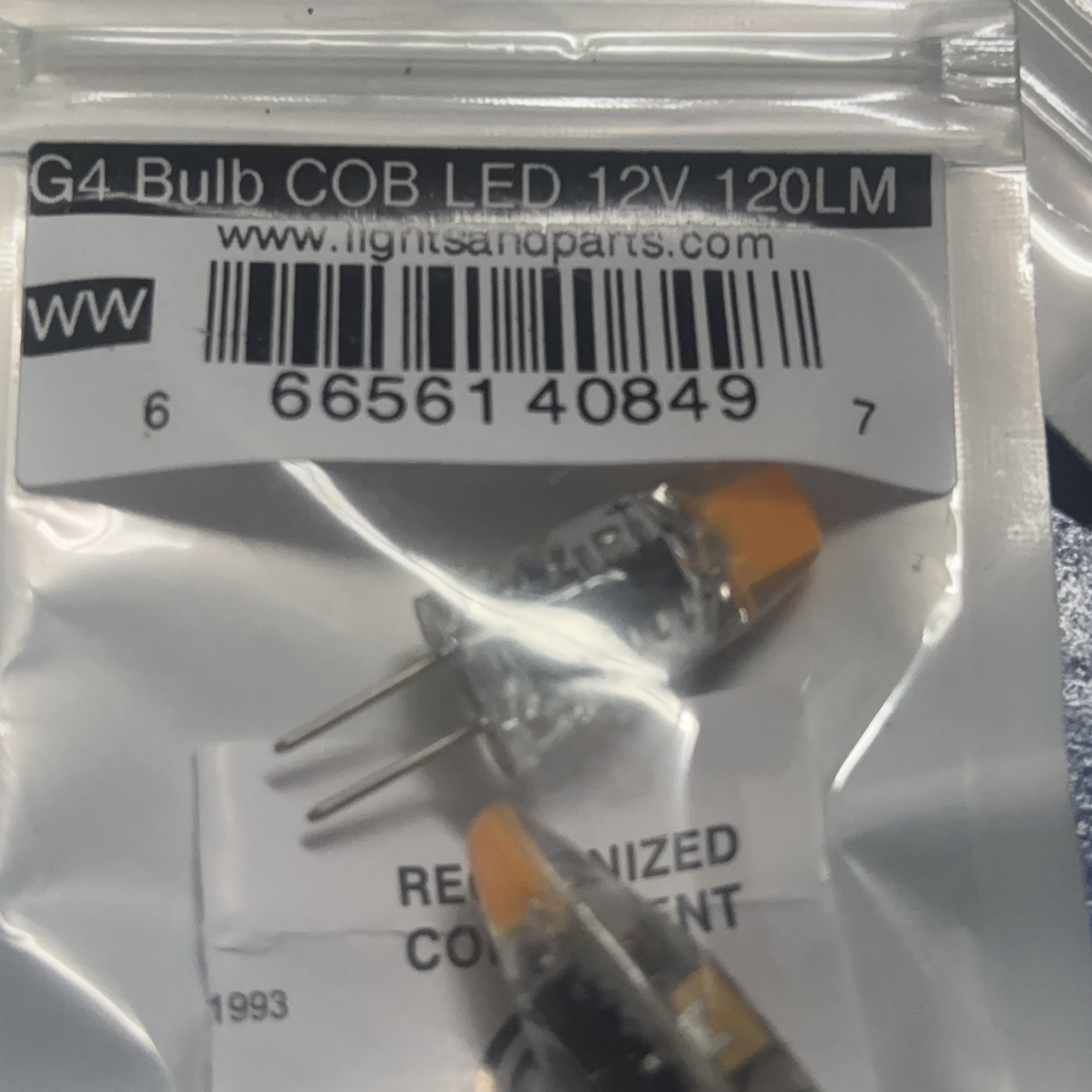 G4 COB LED Bulbs 12V 1.2W 120LM (3-pack) thumbnail