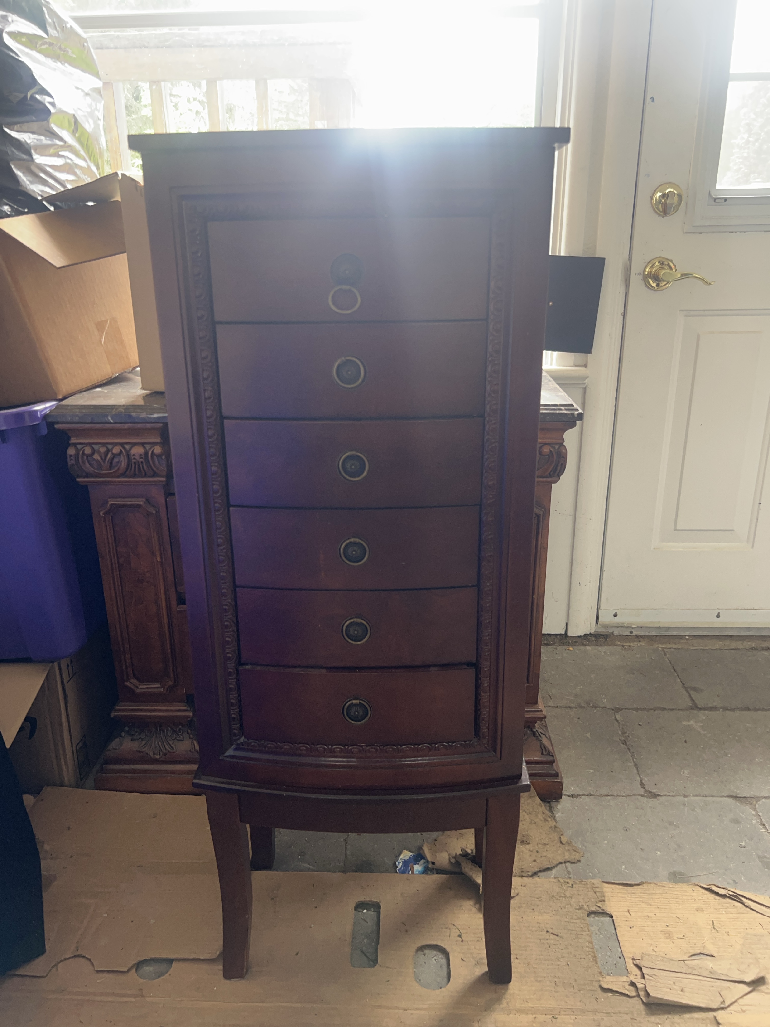 Dark Wood Jewellery Armoire thumbnail