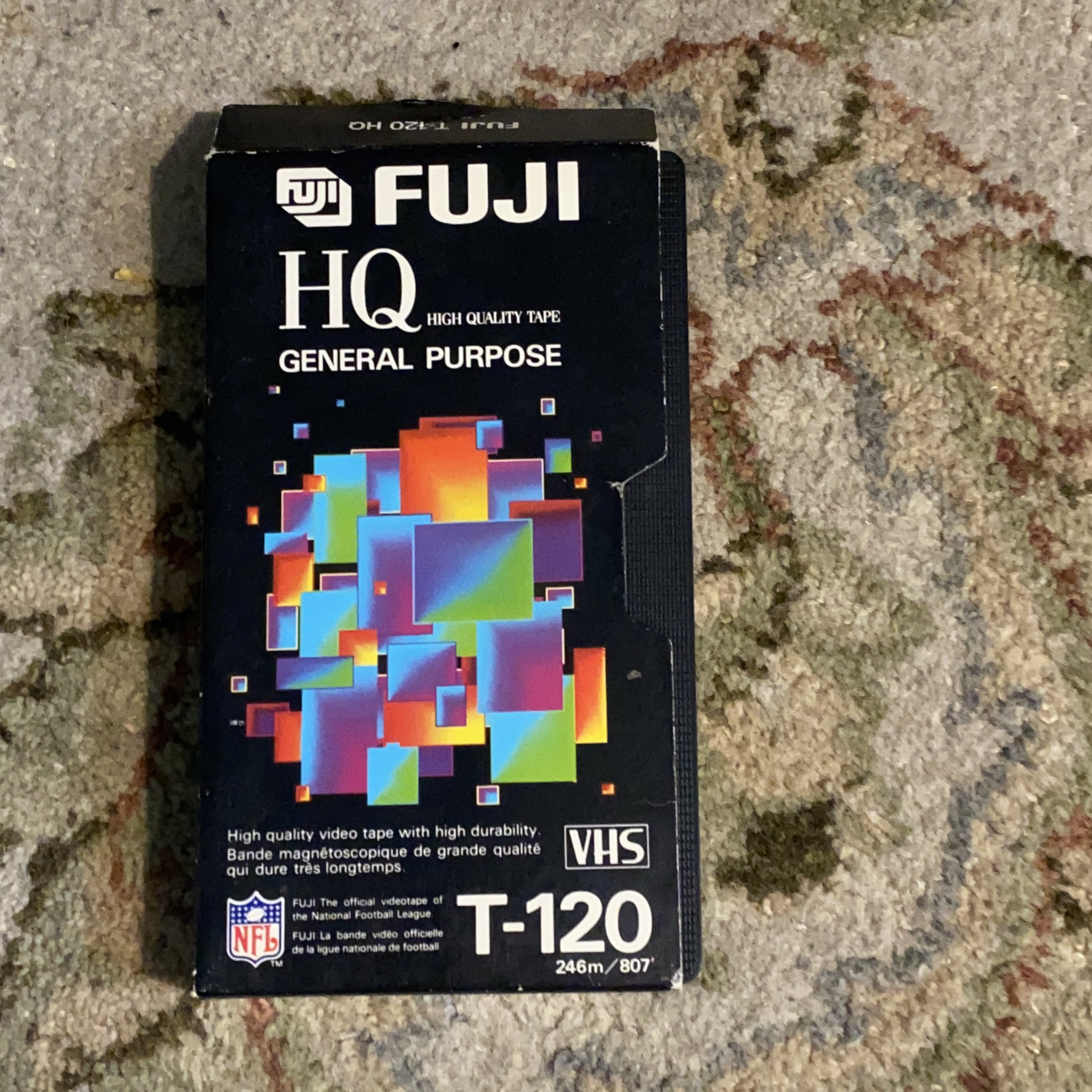 Vintage Fuji HQ VHS T-120 Video Tape thumbnail