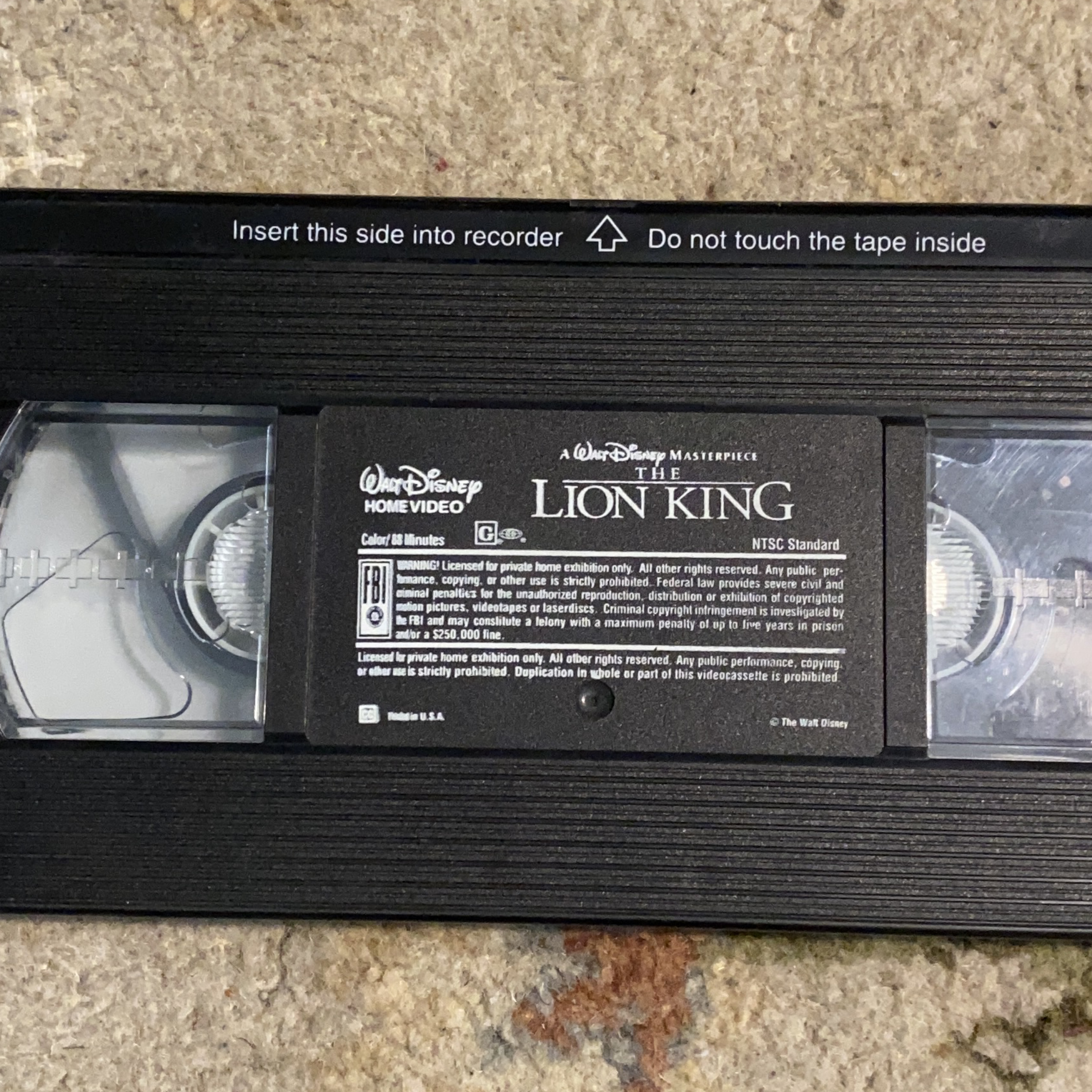 Vintage VHS The Lion King thumbnail