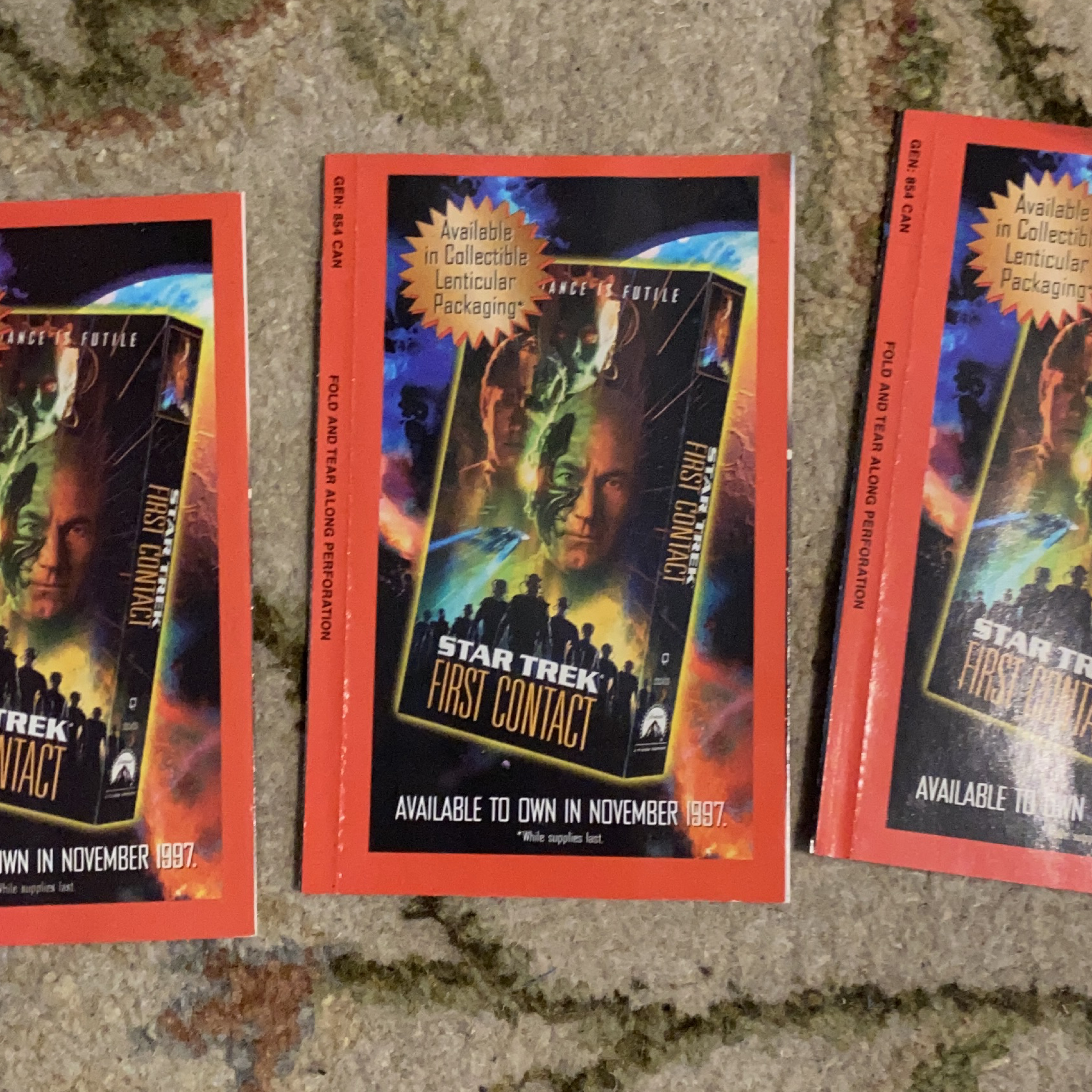 Star Trek First Contact Lenticular Promotional Cards (3) thumbnail