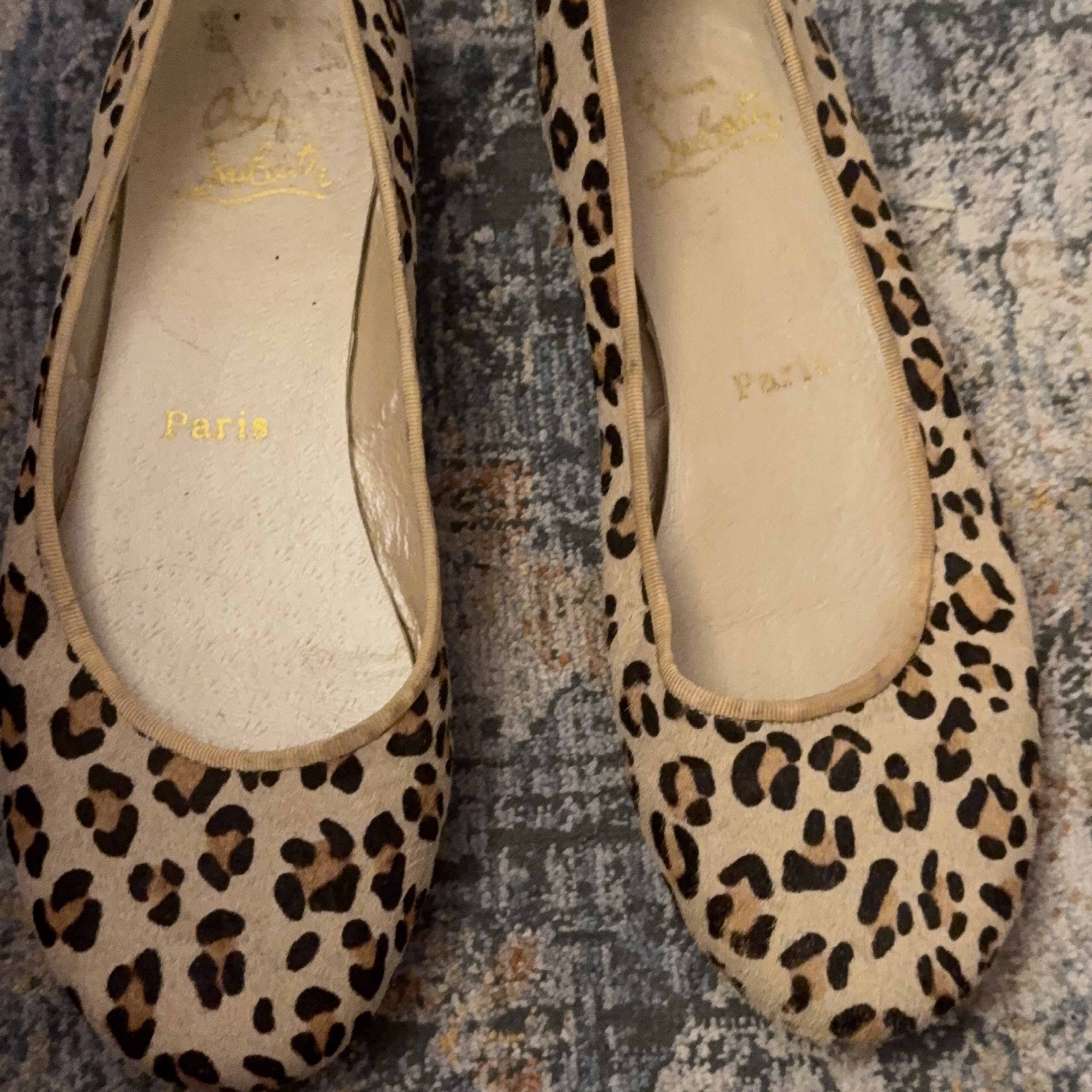 Christian Louboutin Leopard Print Flats thumbnail