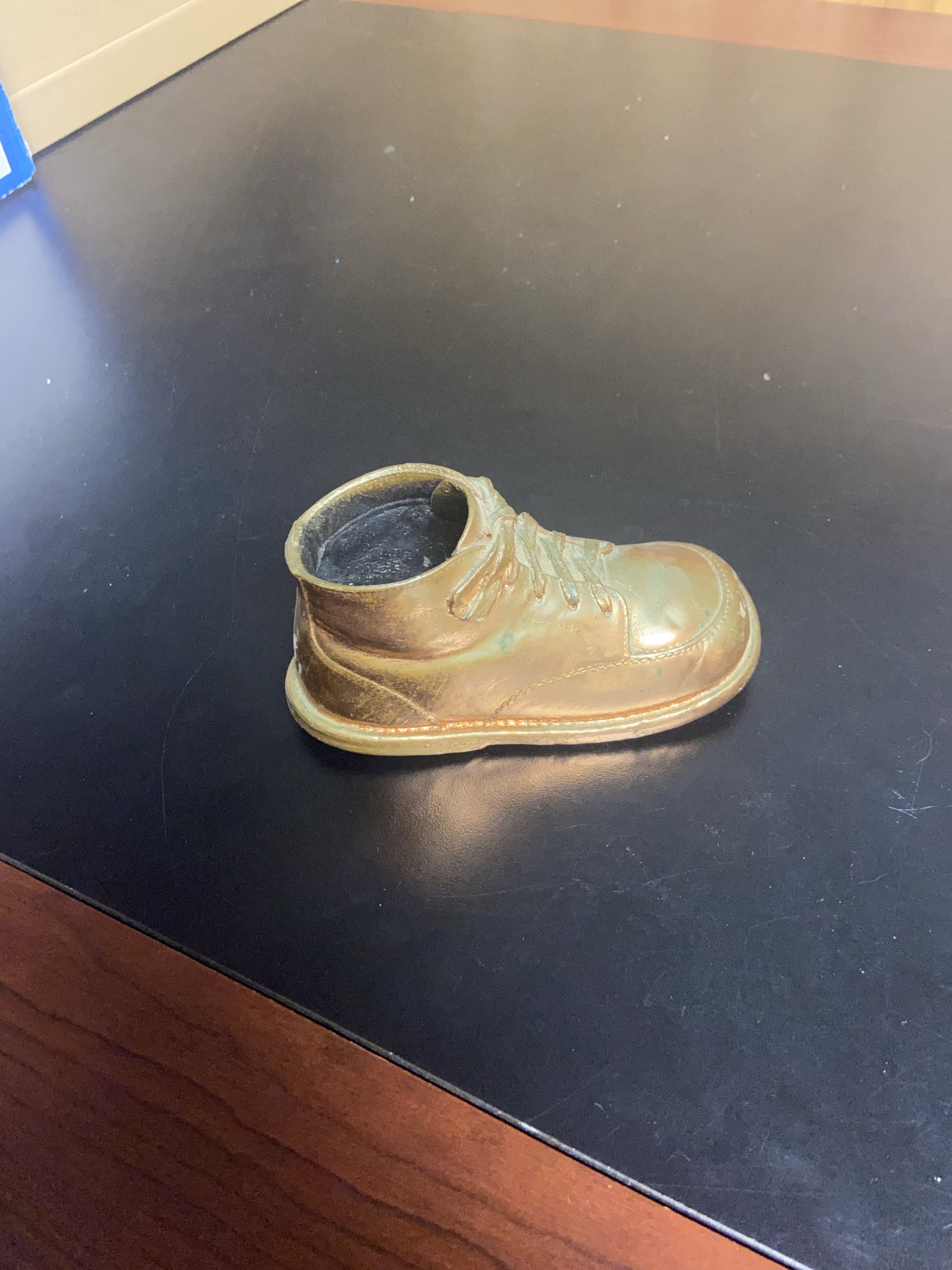 Gold Baby Shoe Trinket Dish thumbnail
