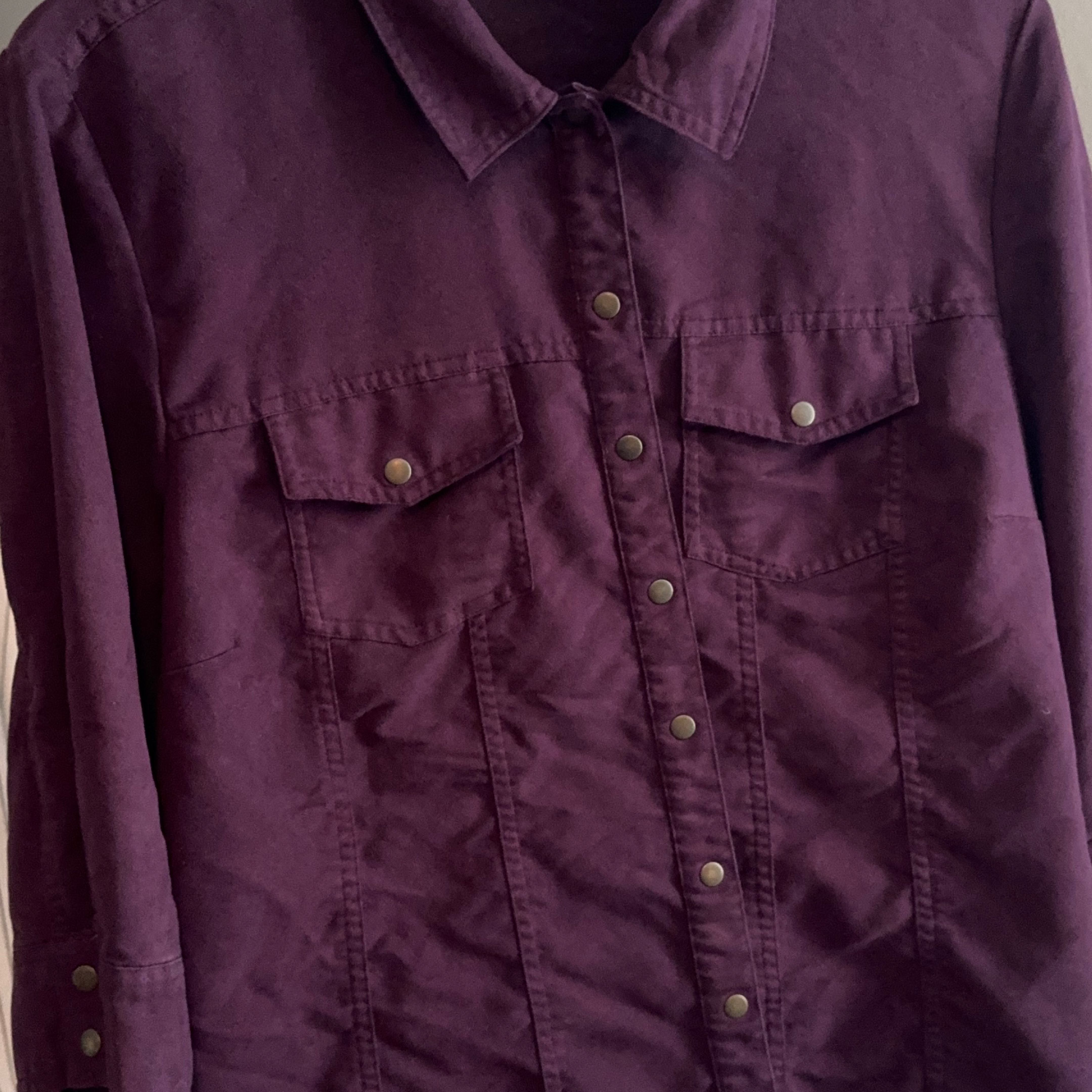 Encore Women's Size 20 Purple Button-Down Shirt thumbnail