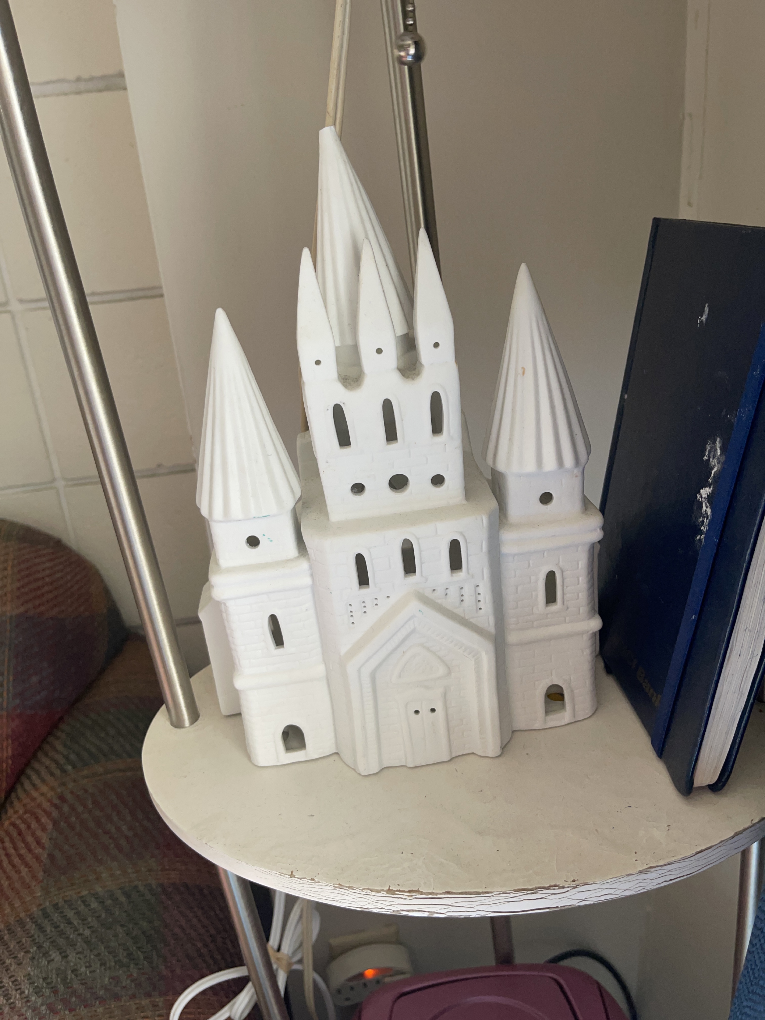 White Ceramic Castle Night Light thumbnail