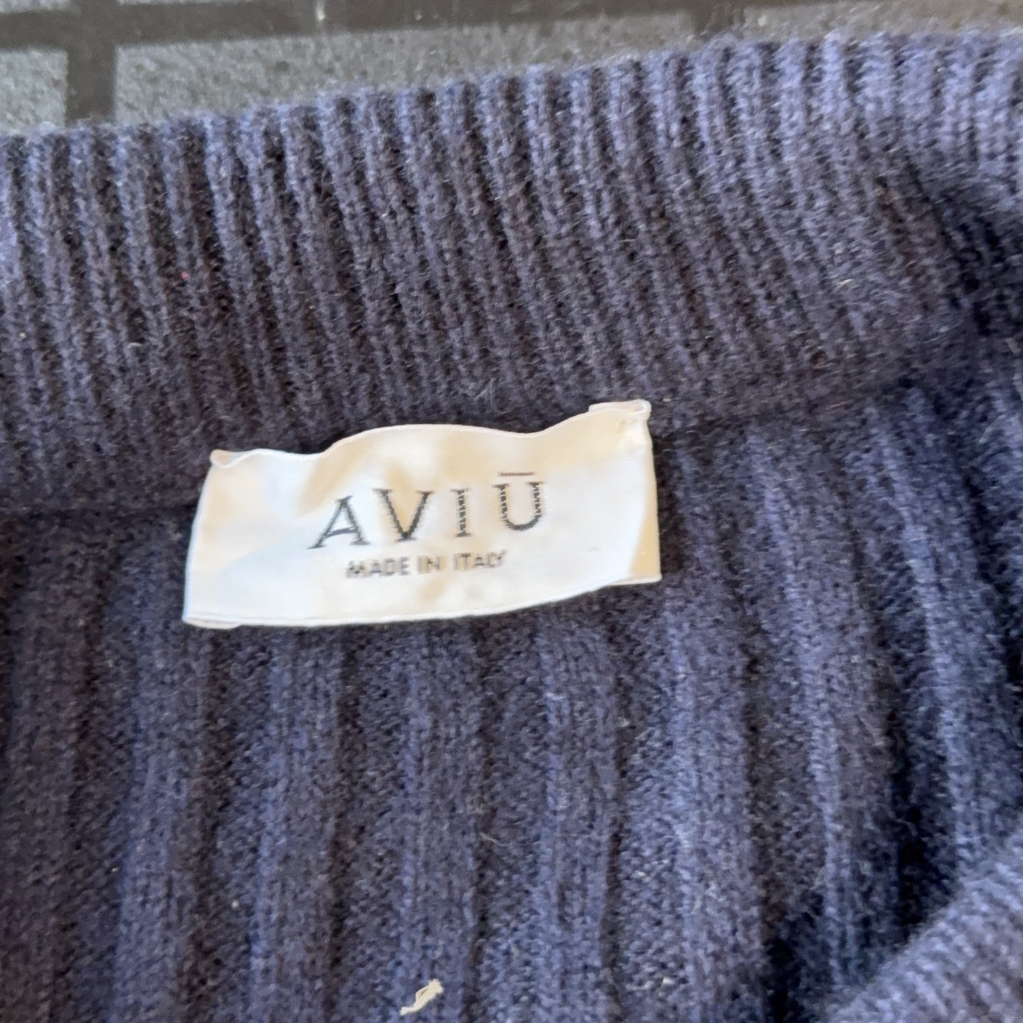 Aviù Ribbed Knit Midi Dress with Crystal Zipper Detail thumbnail