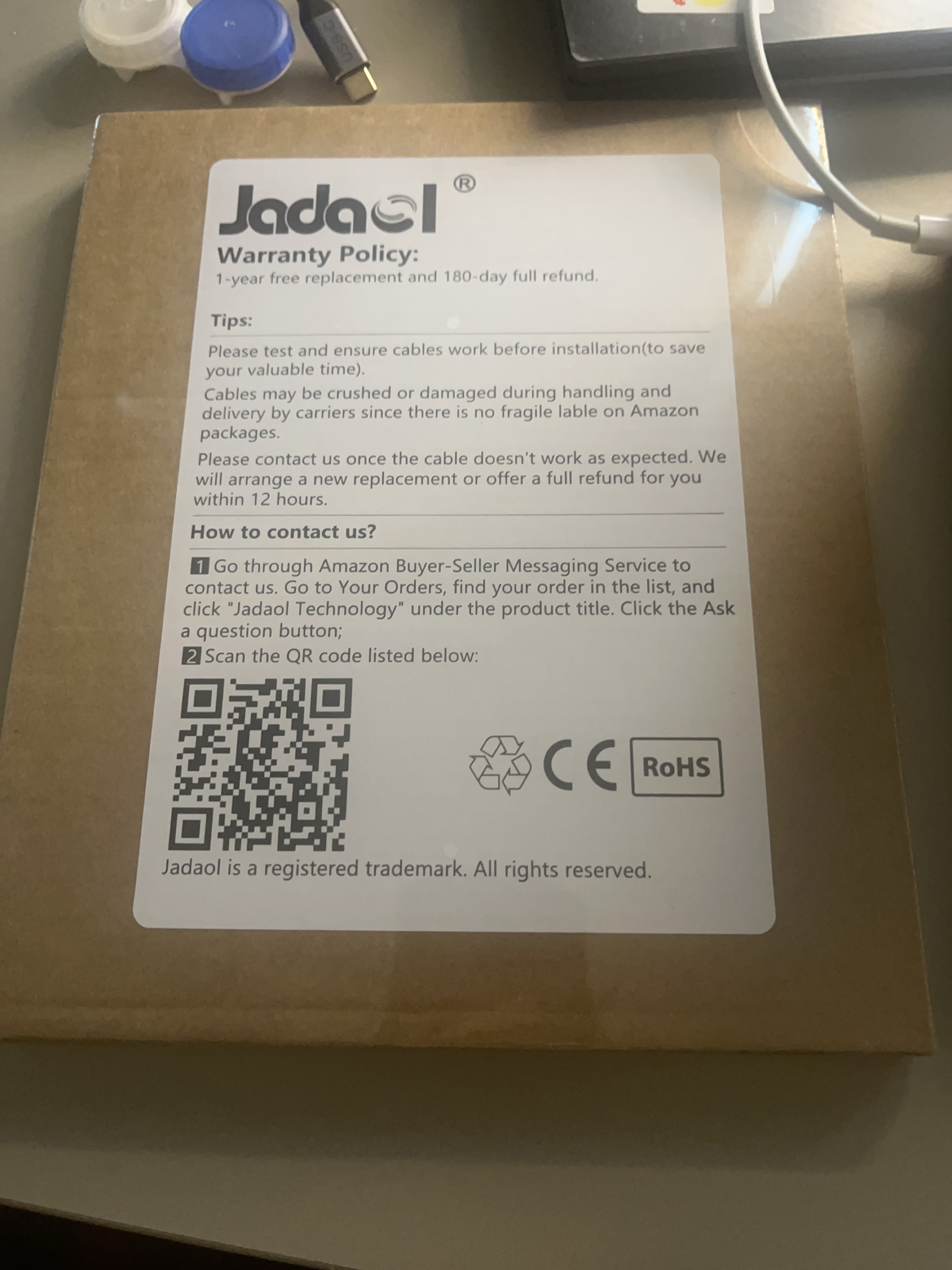Cat 6 Ethernet Cable 50 ft, New in Box thumbnail