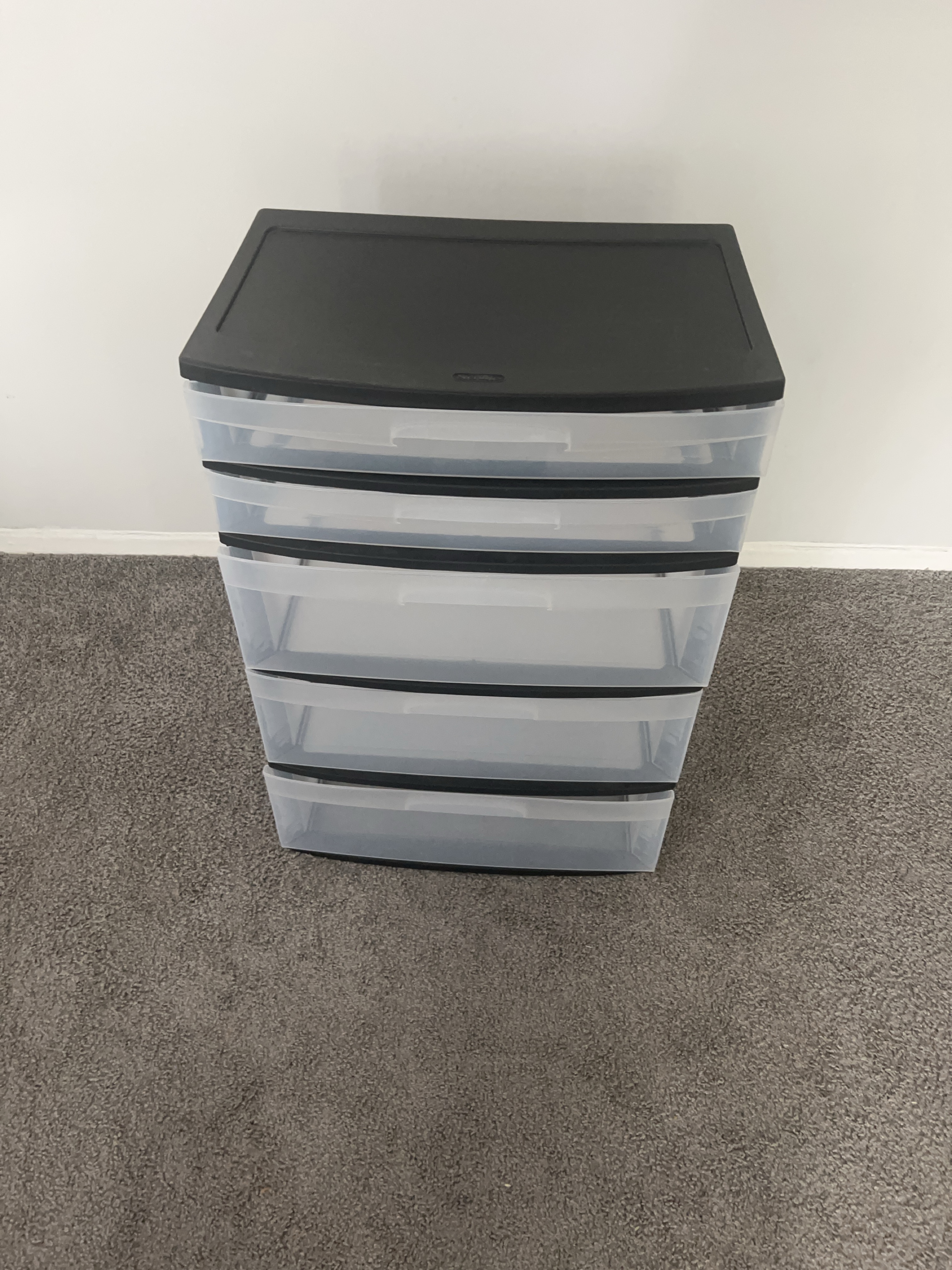 5-Drawer Plastic Storage Cart