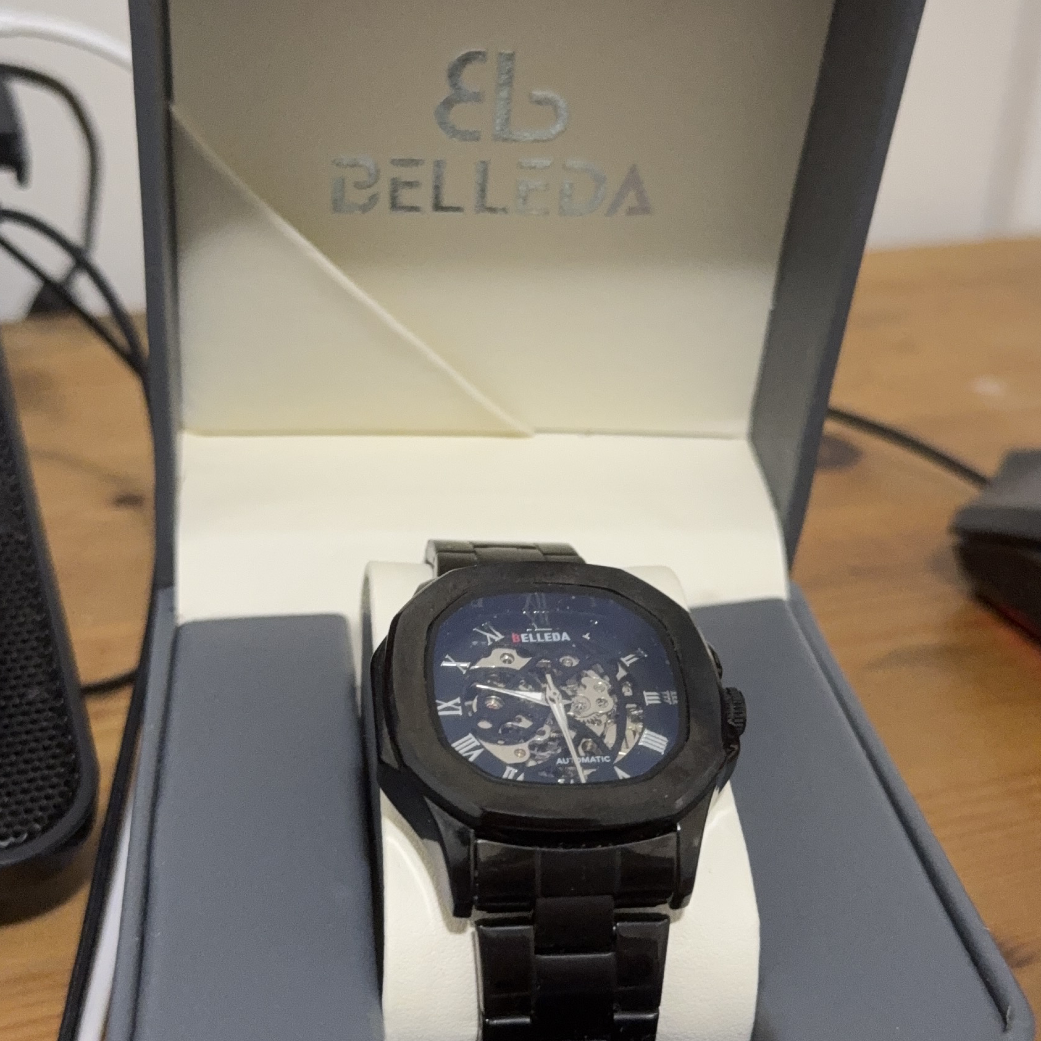 Belleda Men's Automatic Skeleton Watch thumbnail