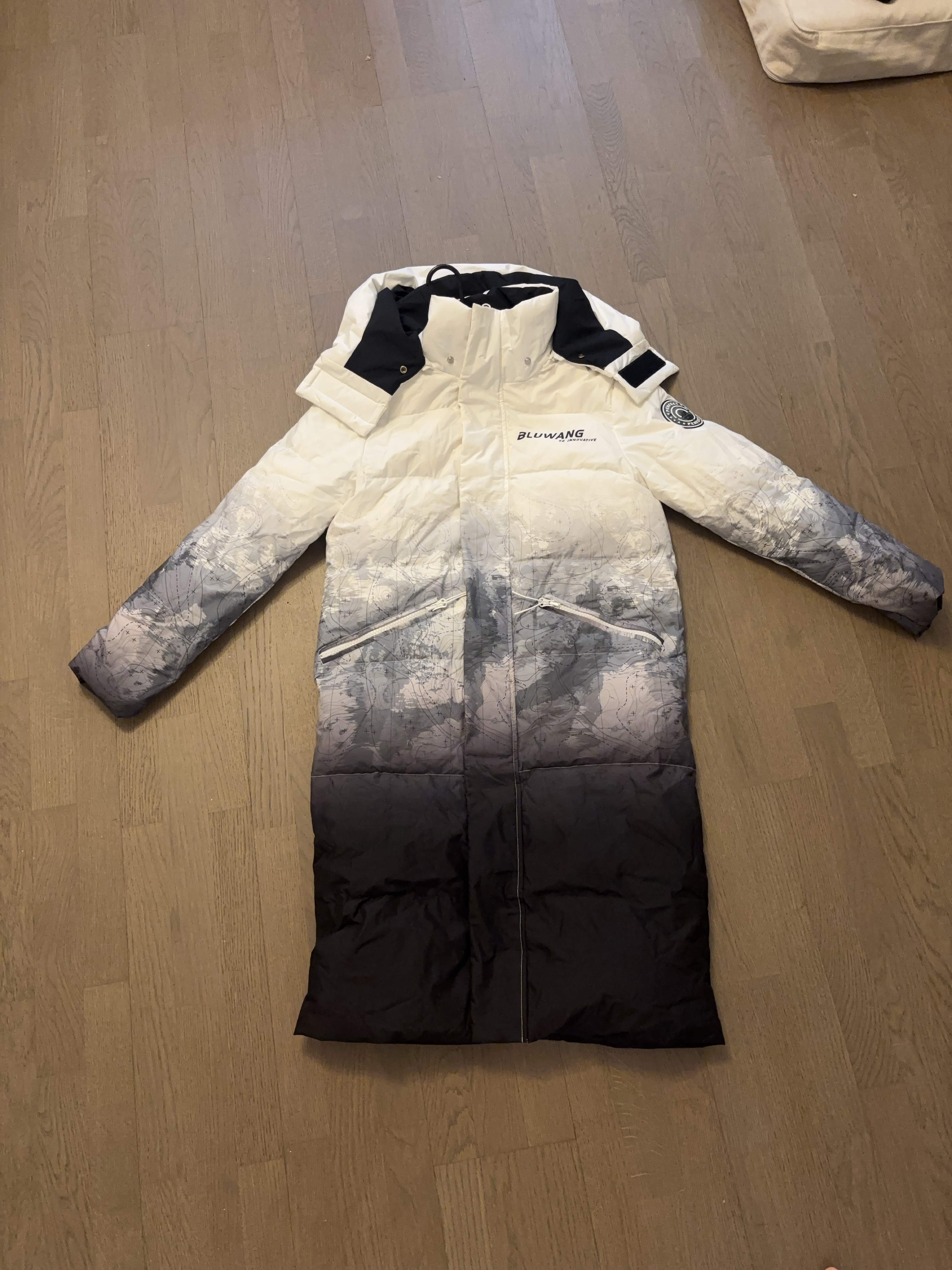 Bluwang long puffer jacket thumbnail