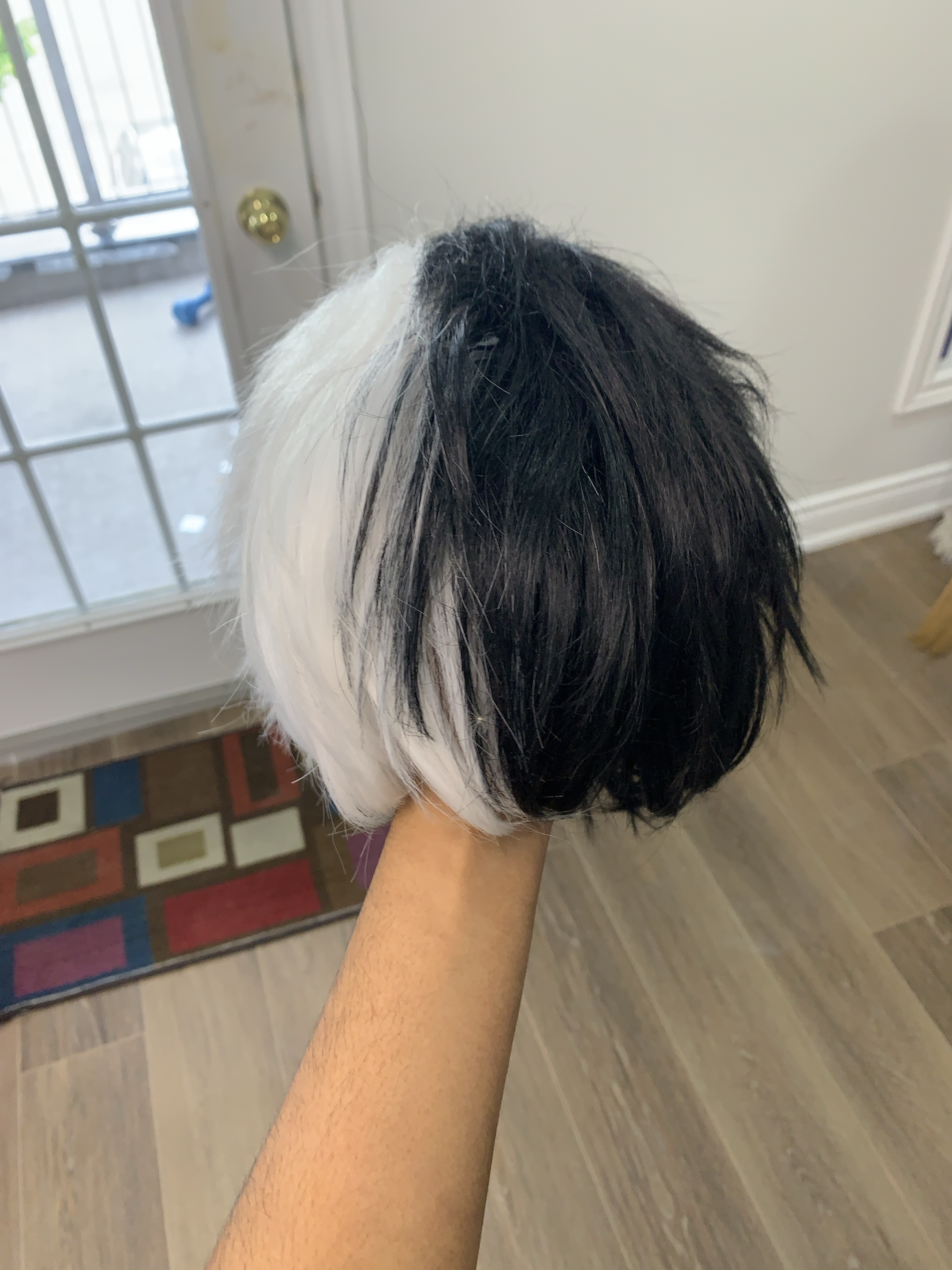 Black and White Short Cosplay Wig thumbnail