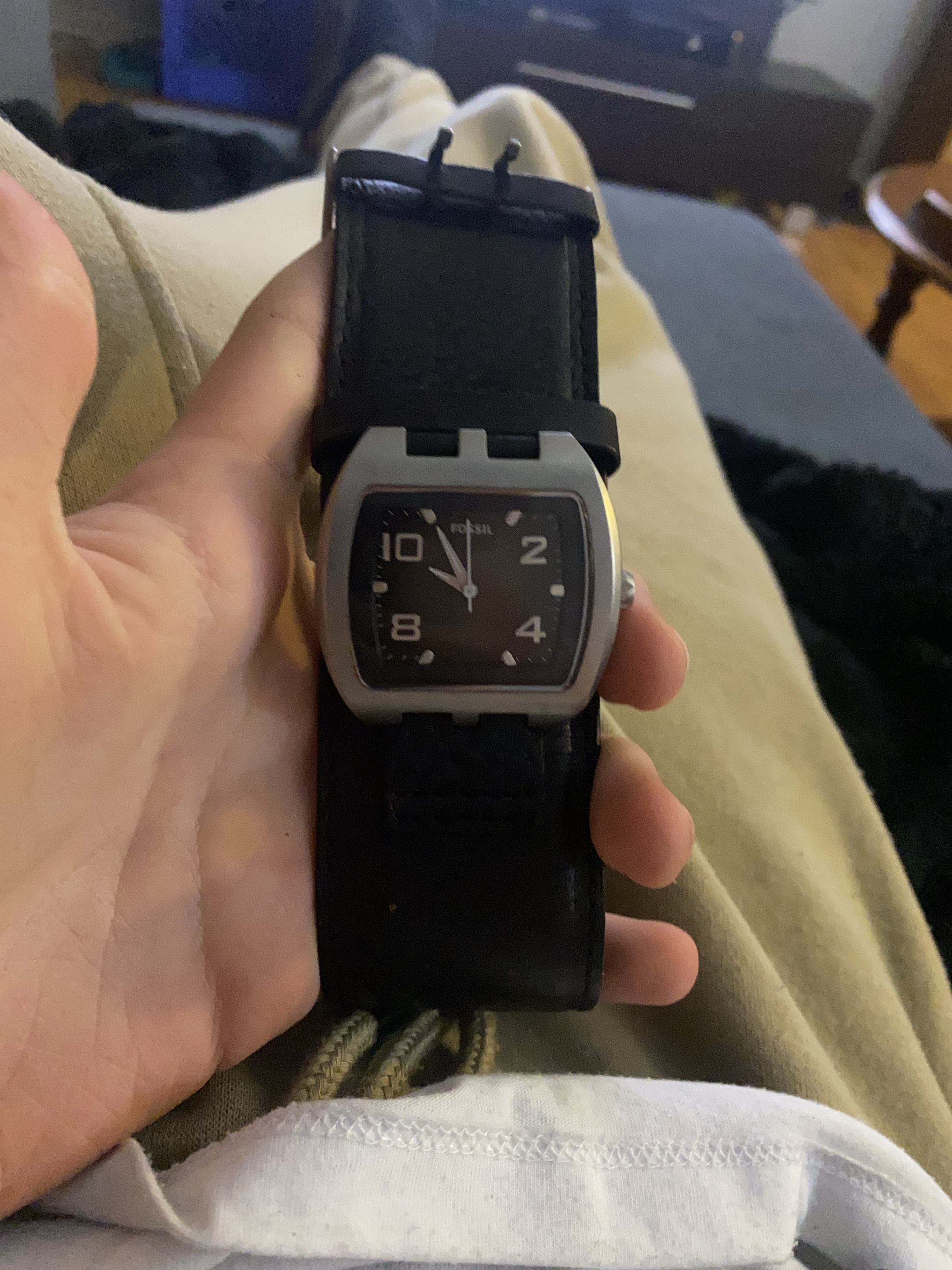 Fossil Watch - Black Leather Band thumbnail