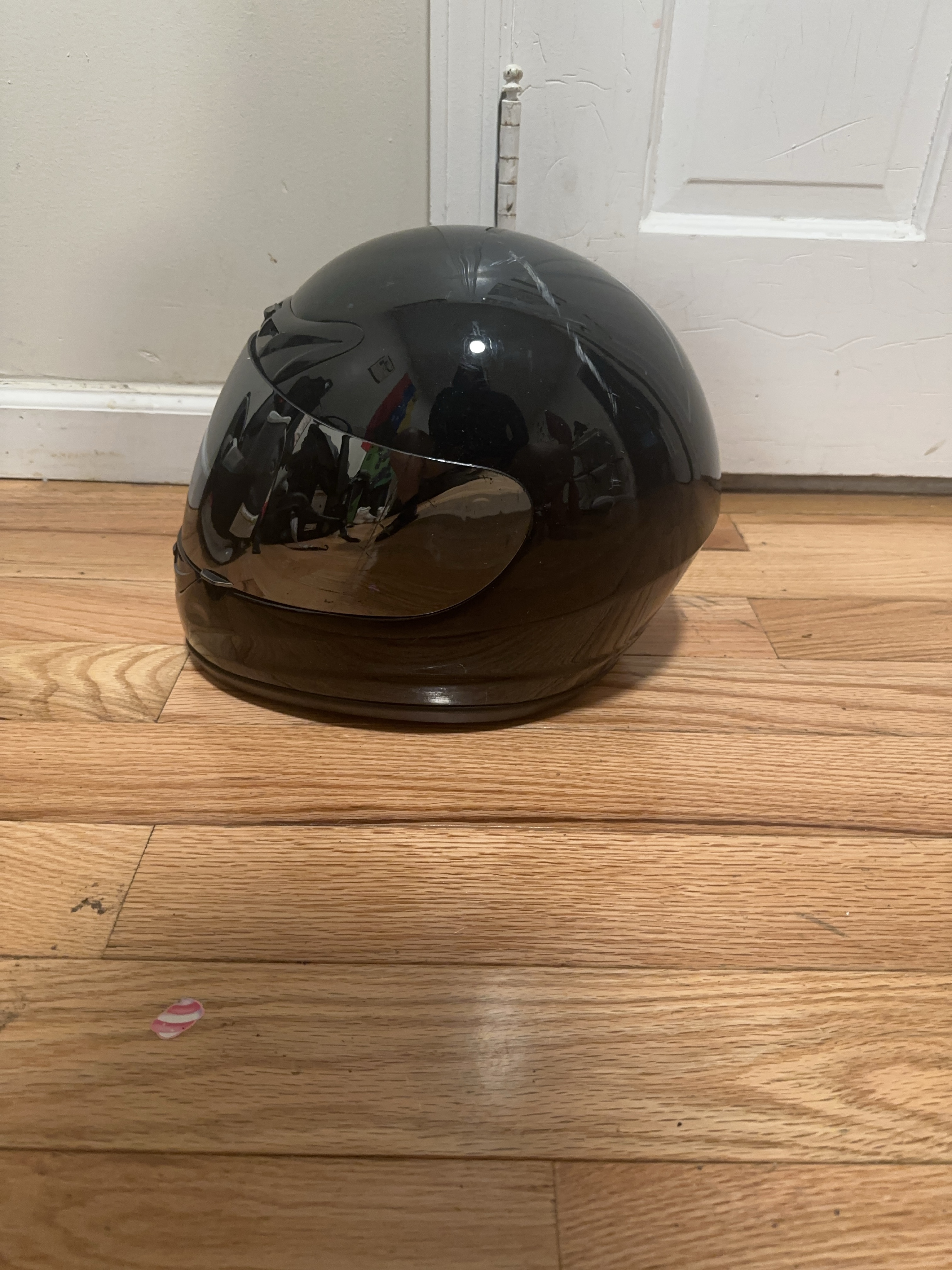 Black Motorcycle Helmet thumbnail