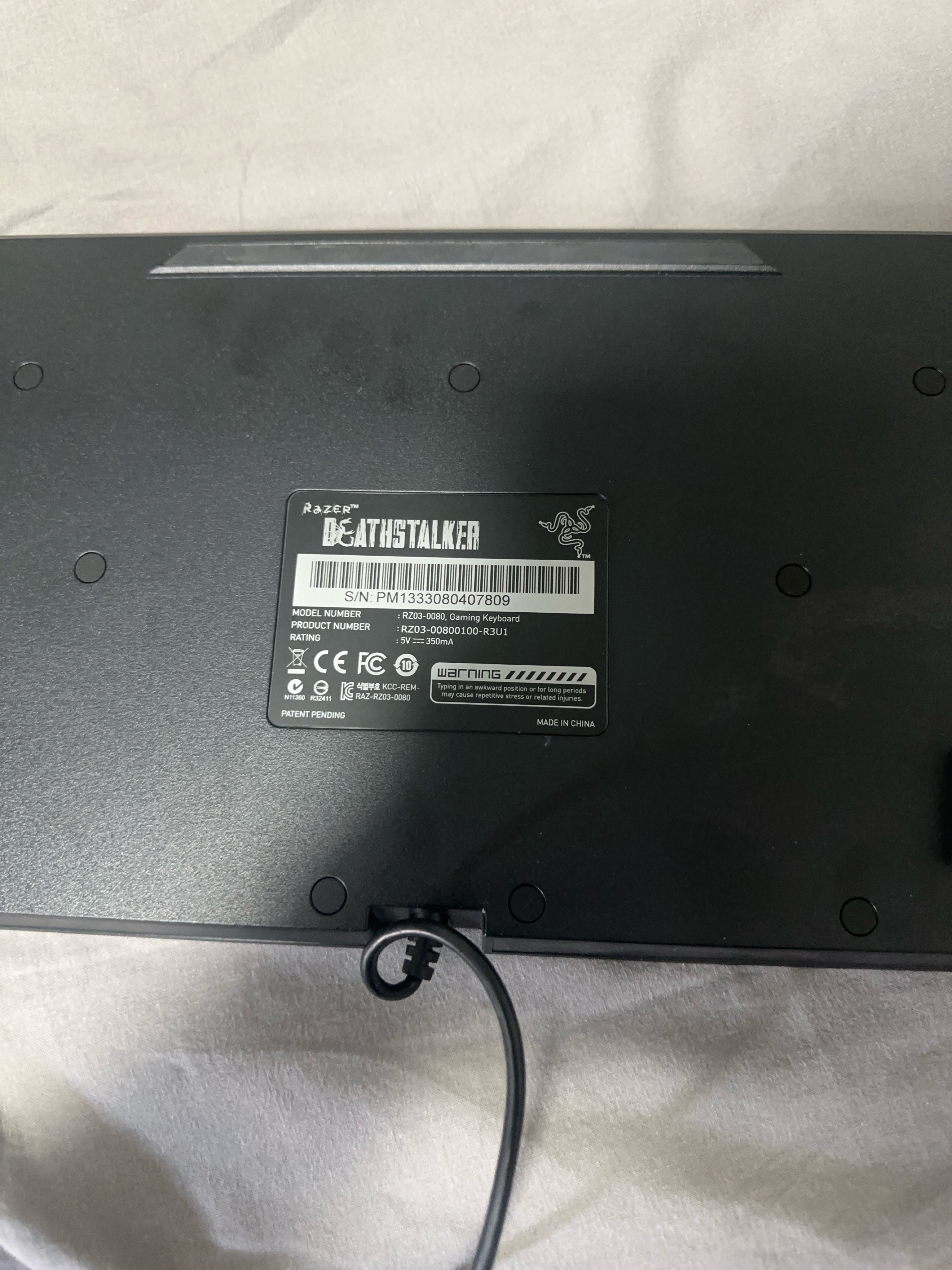 Razer Deathstalker RZ03-0080 Gaming Keyboard