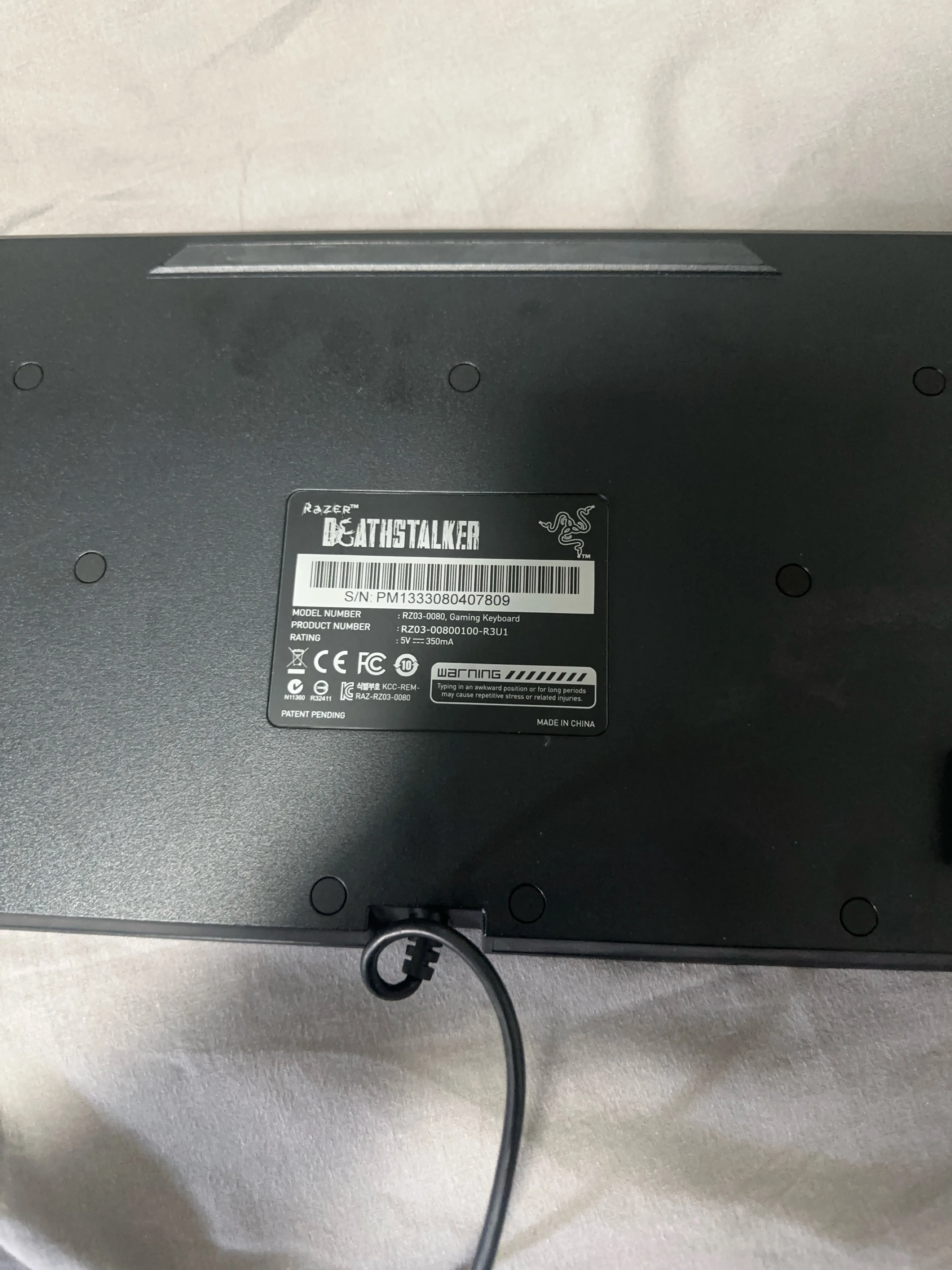 Razer Deathstalker RZ03-0080 Gaming Keyboard