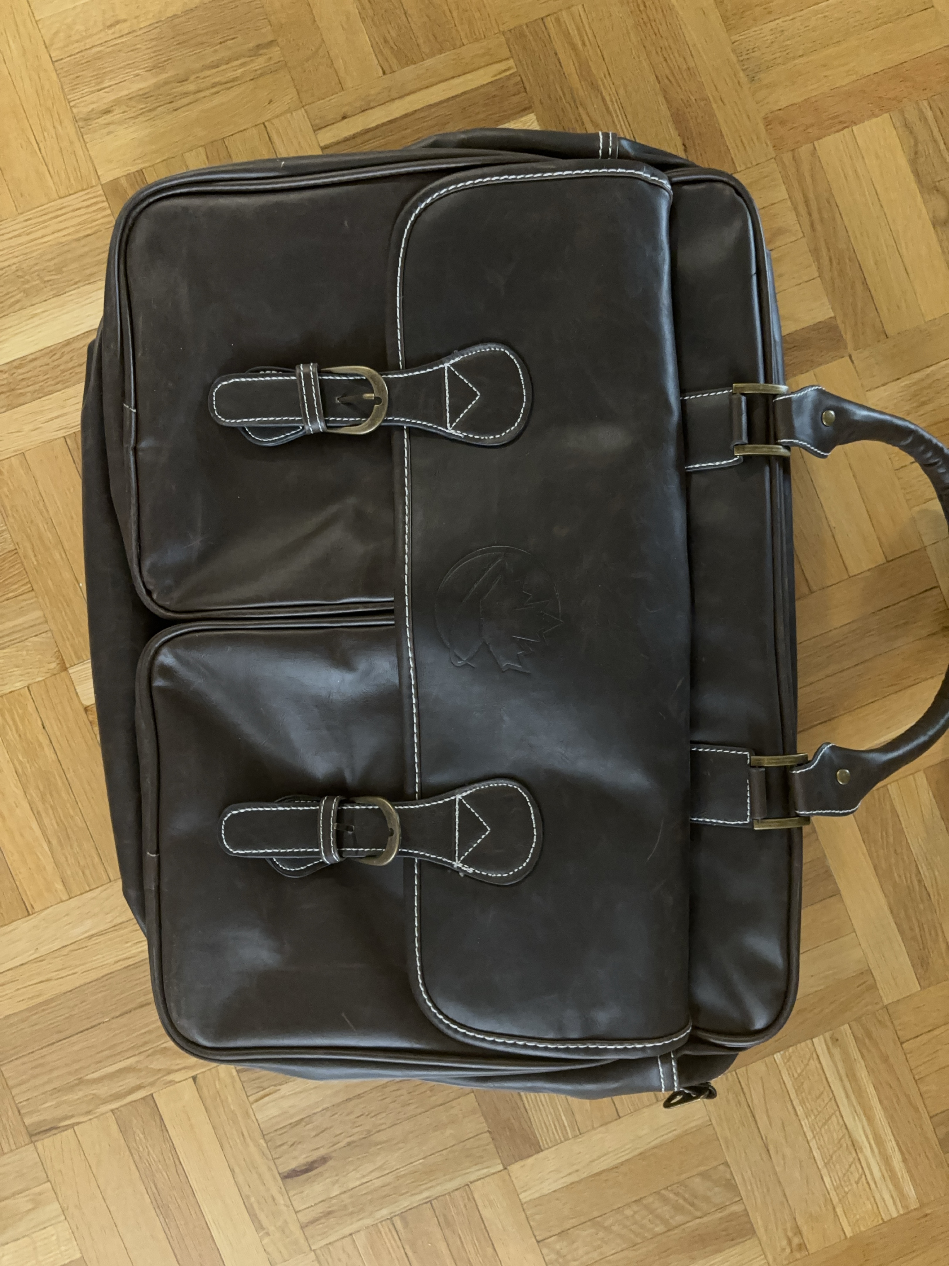 Brown Leather-look Laptop/Work Bag thumbnail