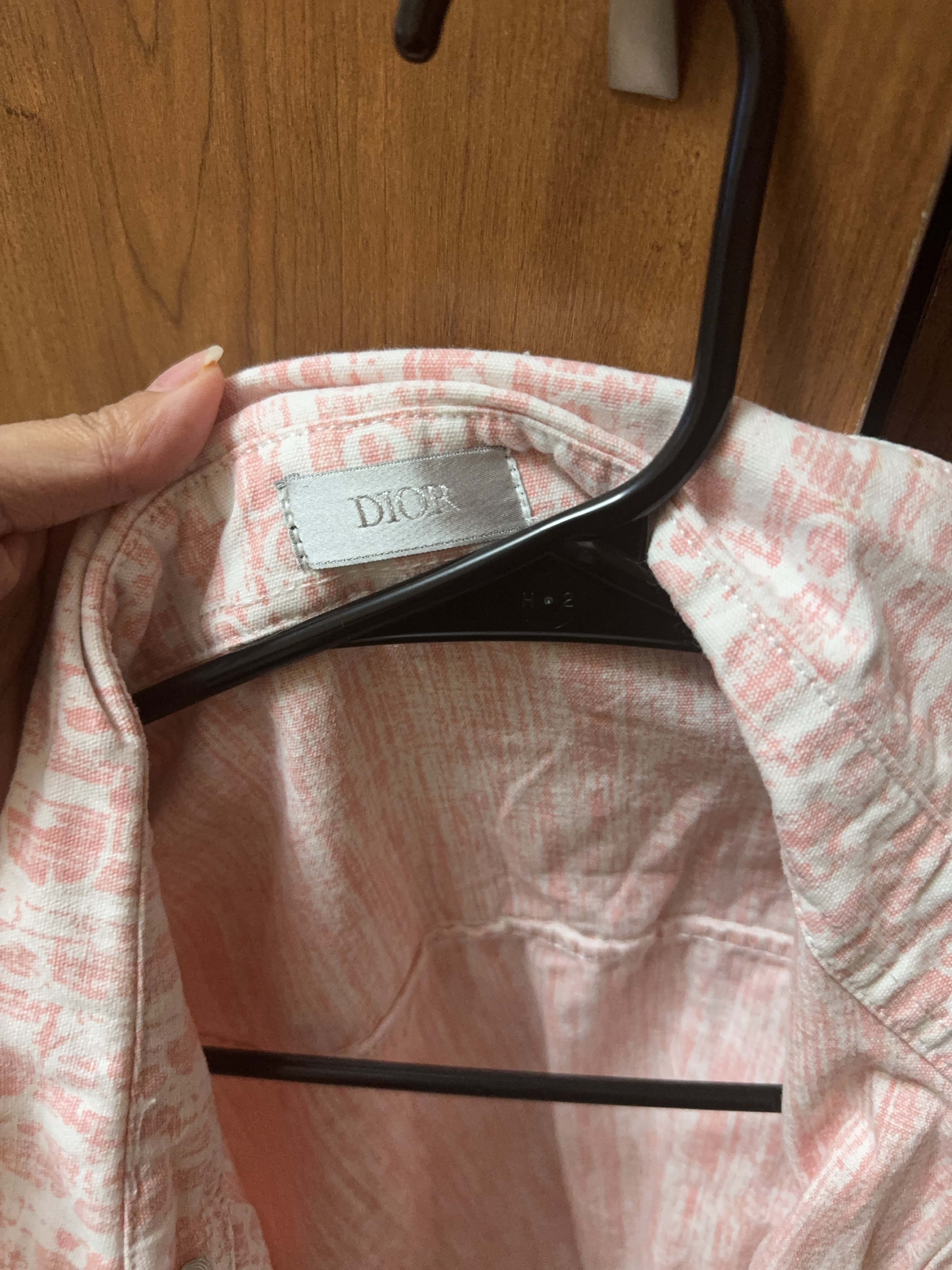 Dior Pink Button-Up Shirt - Size M thumbnail