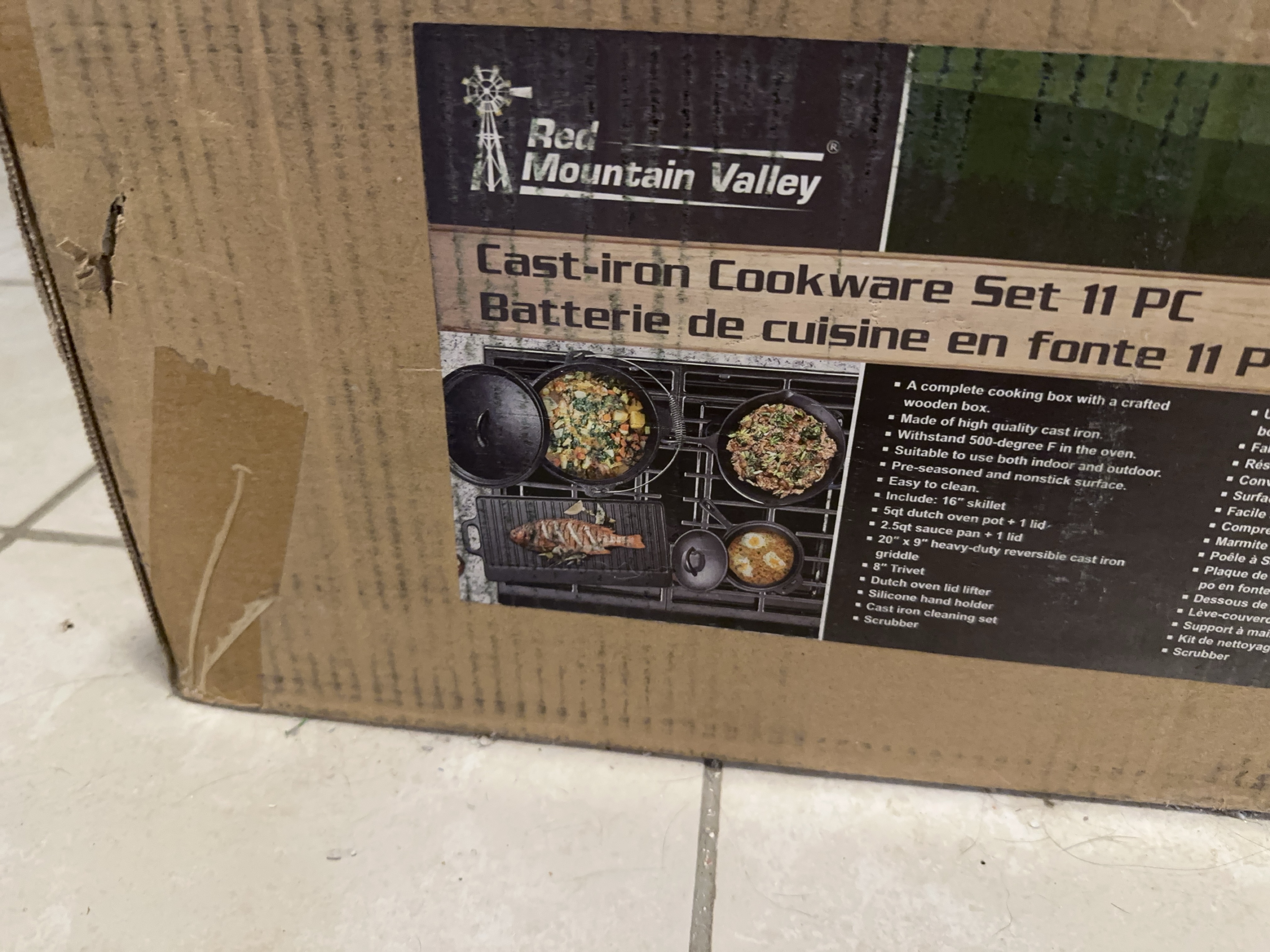 Red Mountain Valley 11-Piece Cast Iron Cookware Set thumbnail
