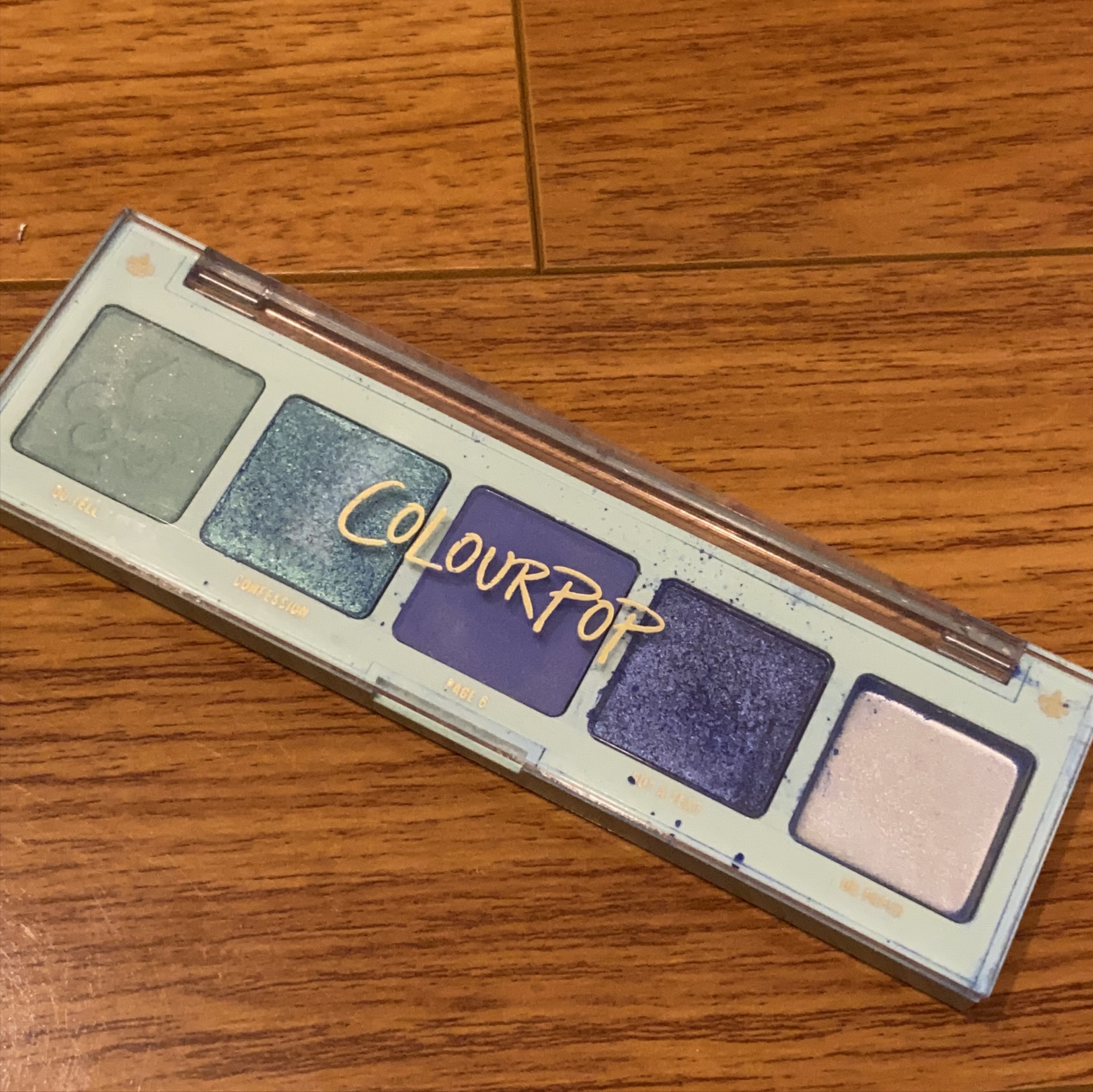 ColourPop Blue Eyeshadow Palette #freecycle thumbnail