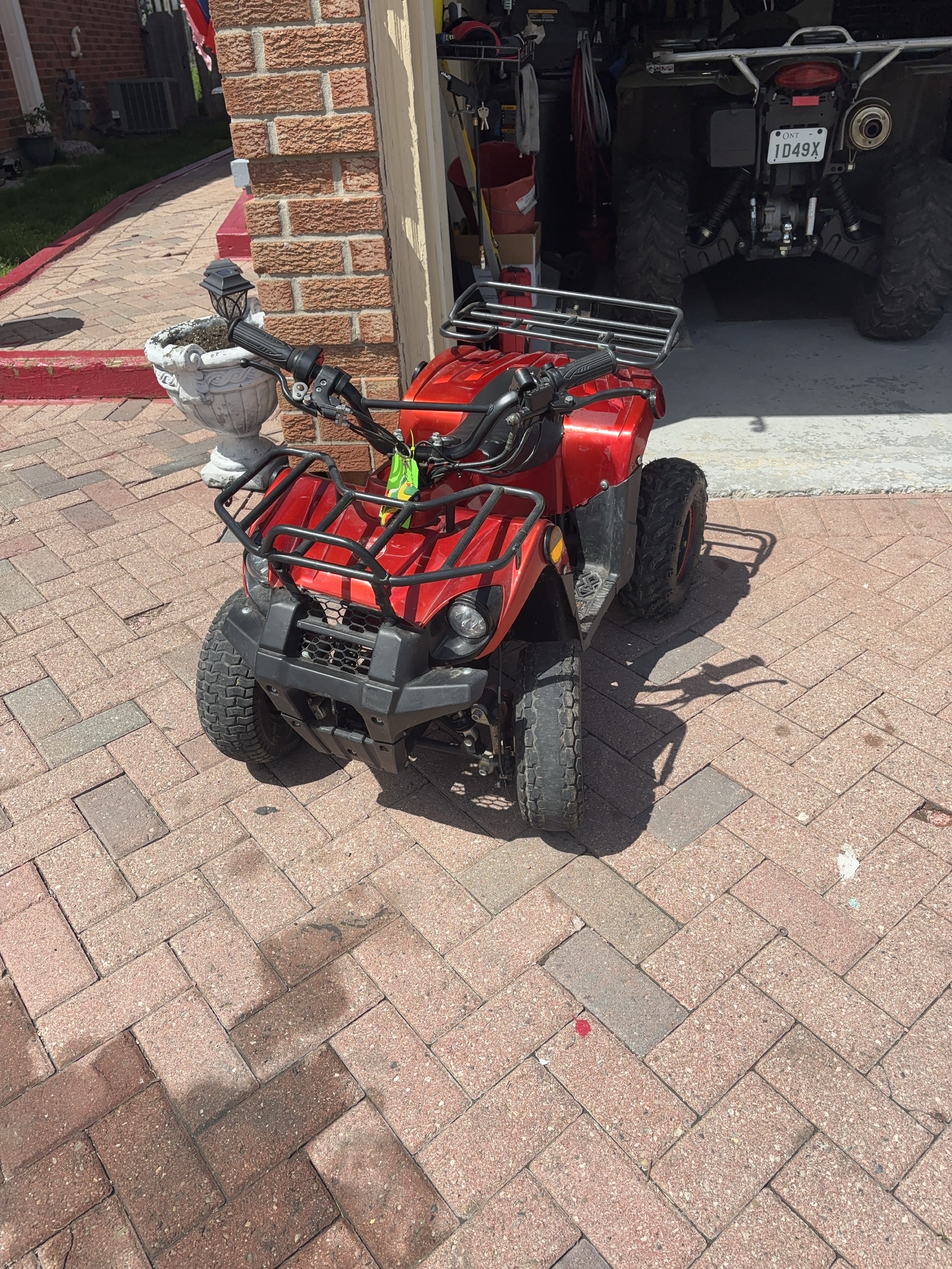 Kids' Red ATV Quad Bike