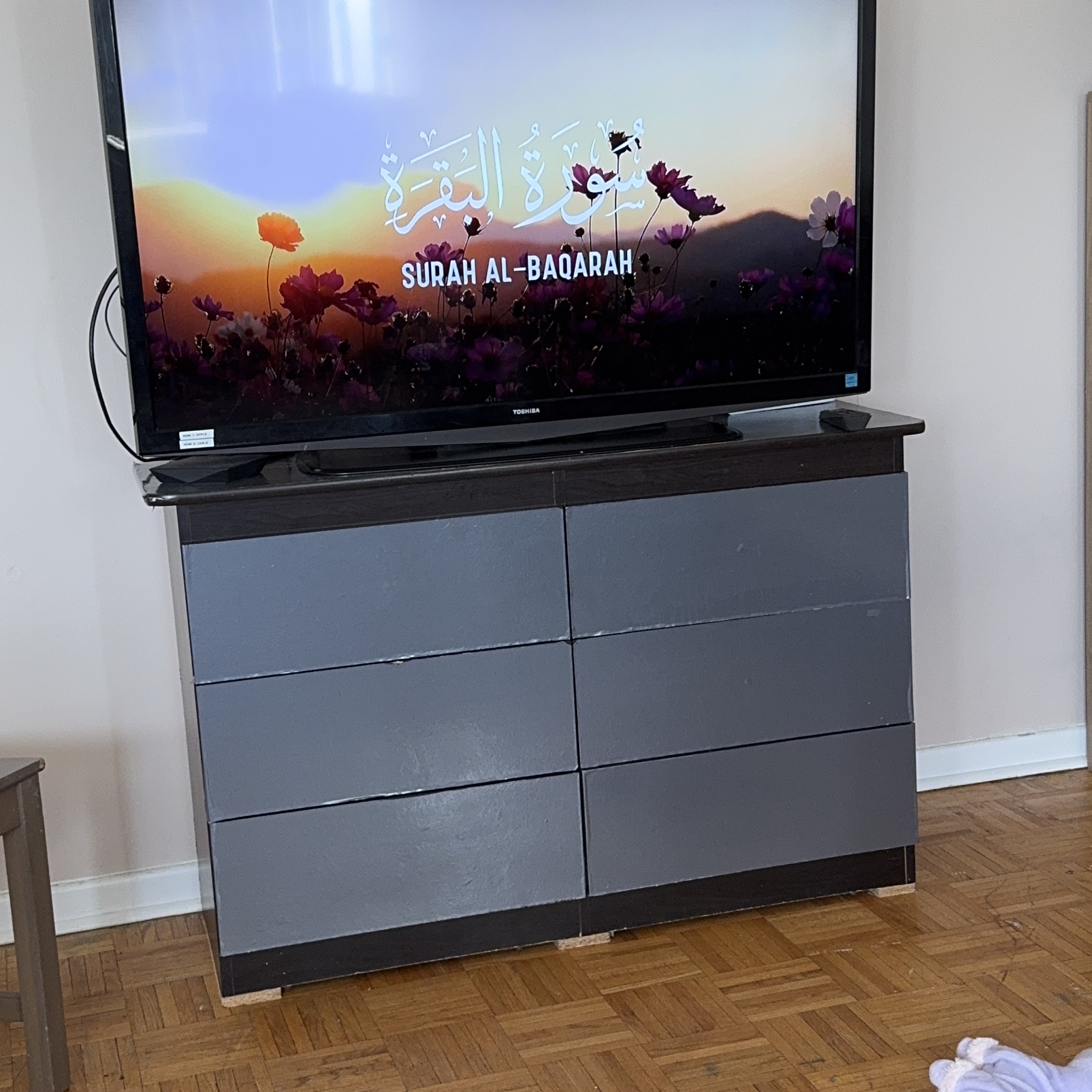 Toshiba TV Stand with Six Drawers thumbnail