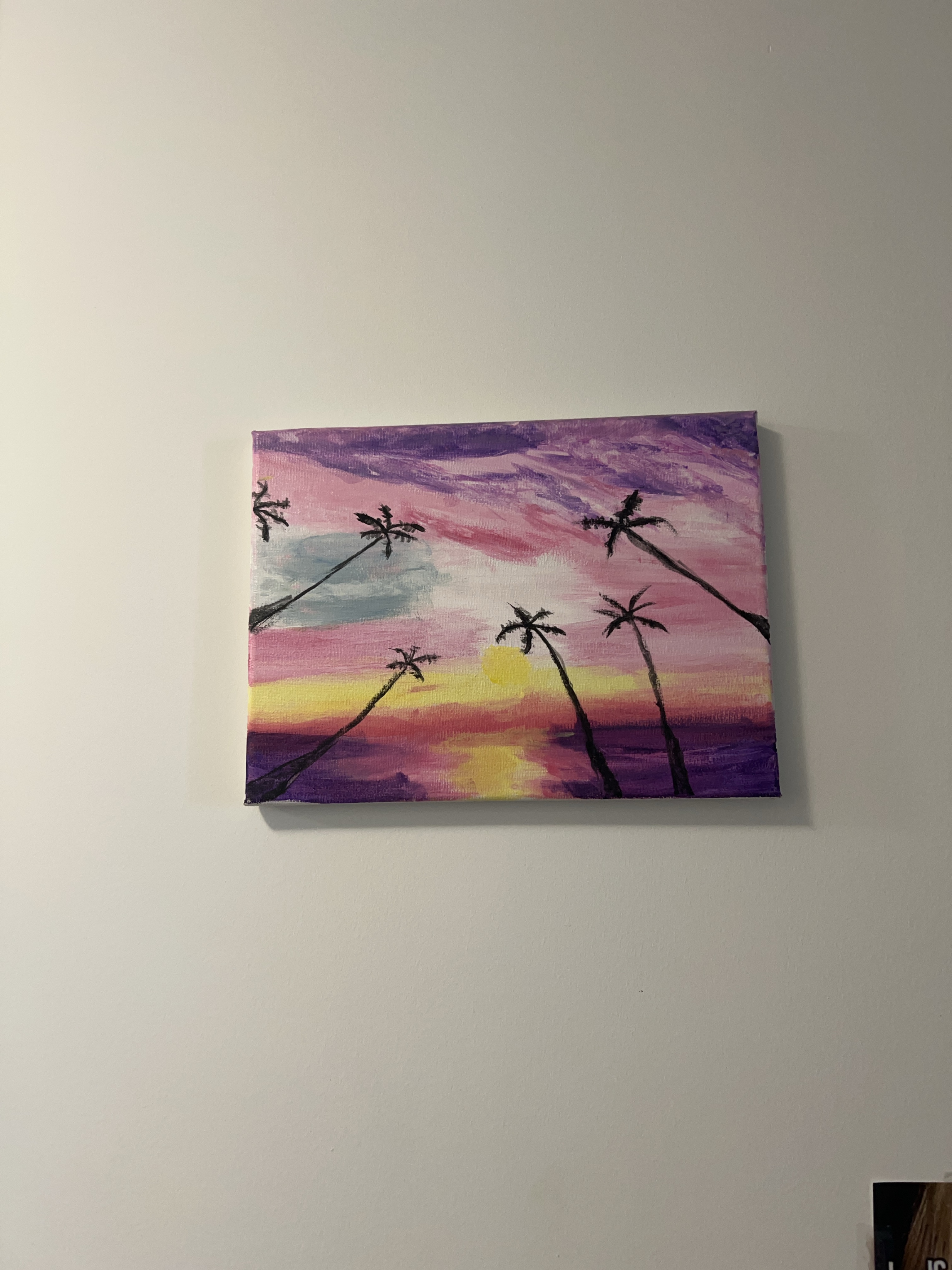 Sunset on a Beach Painting thumbnail