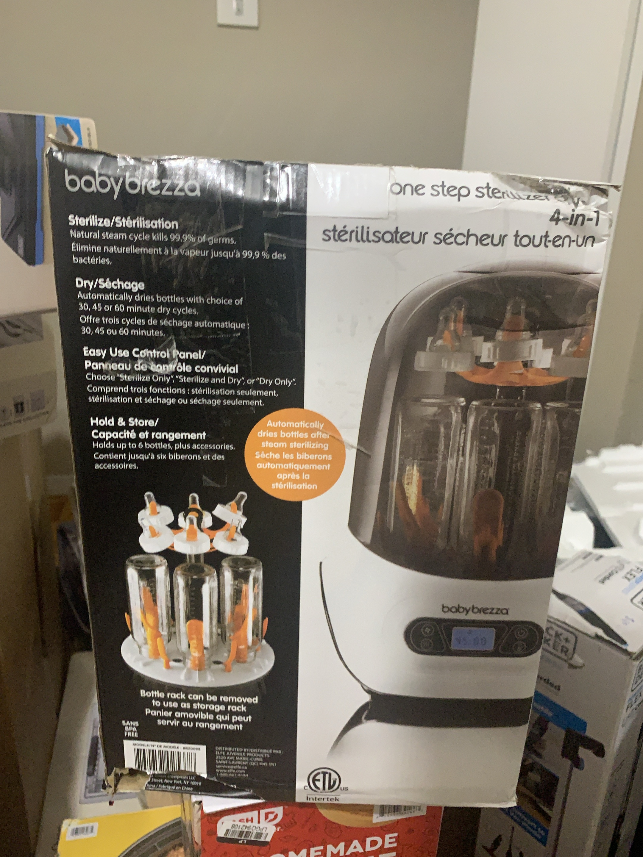 Baby bottle sterilizer