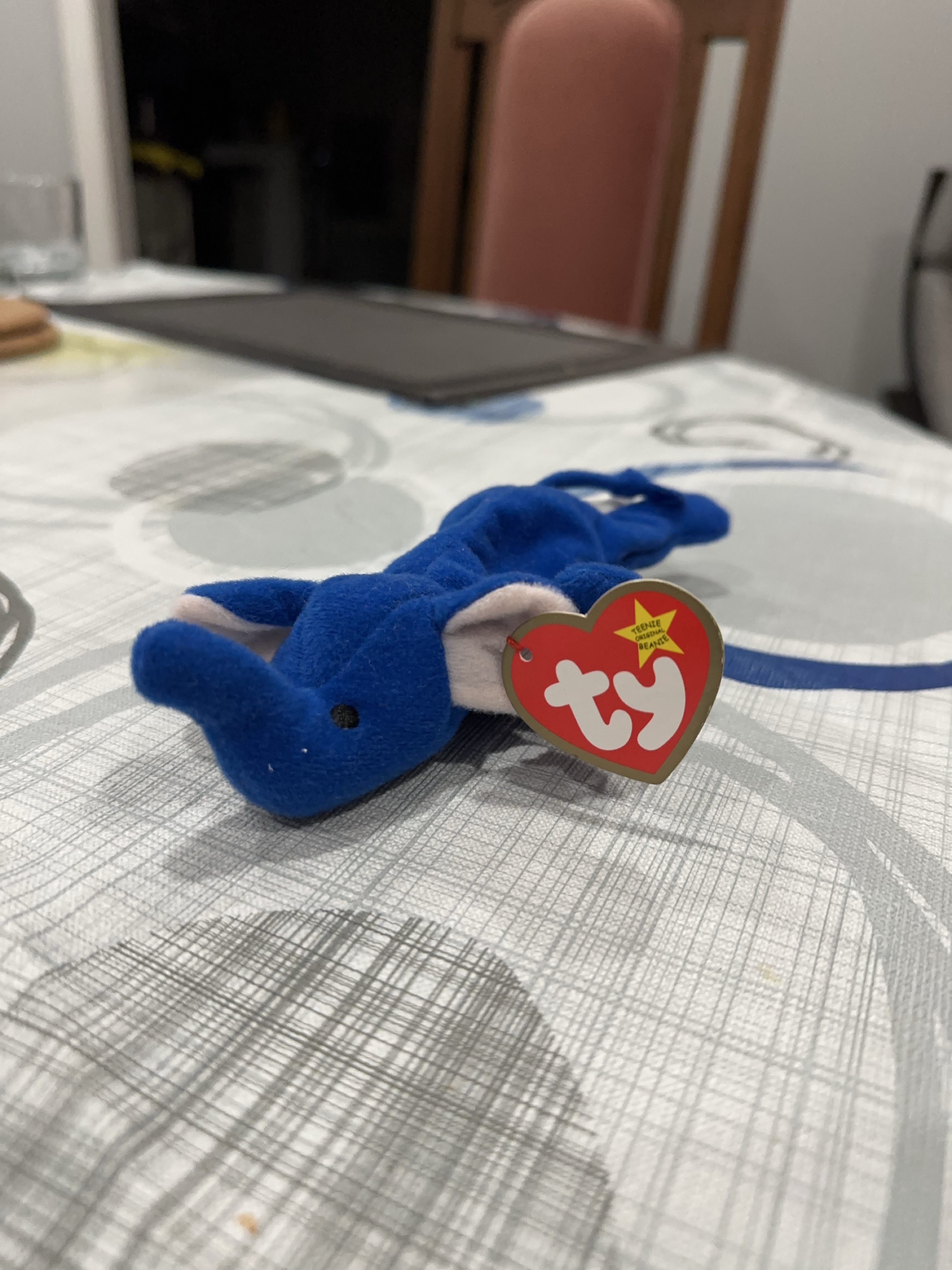 Ty Beanie Baby - Blue Elephant thumbnail
