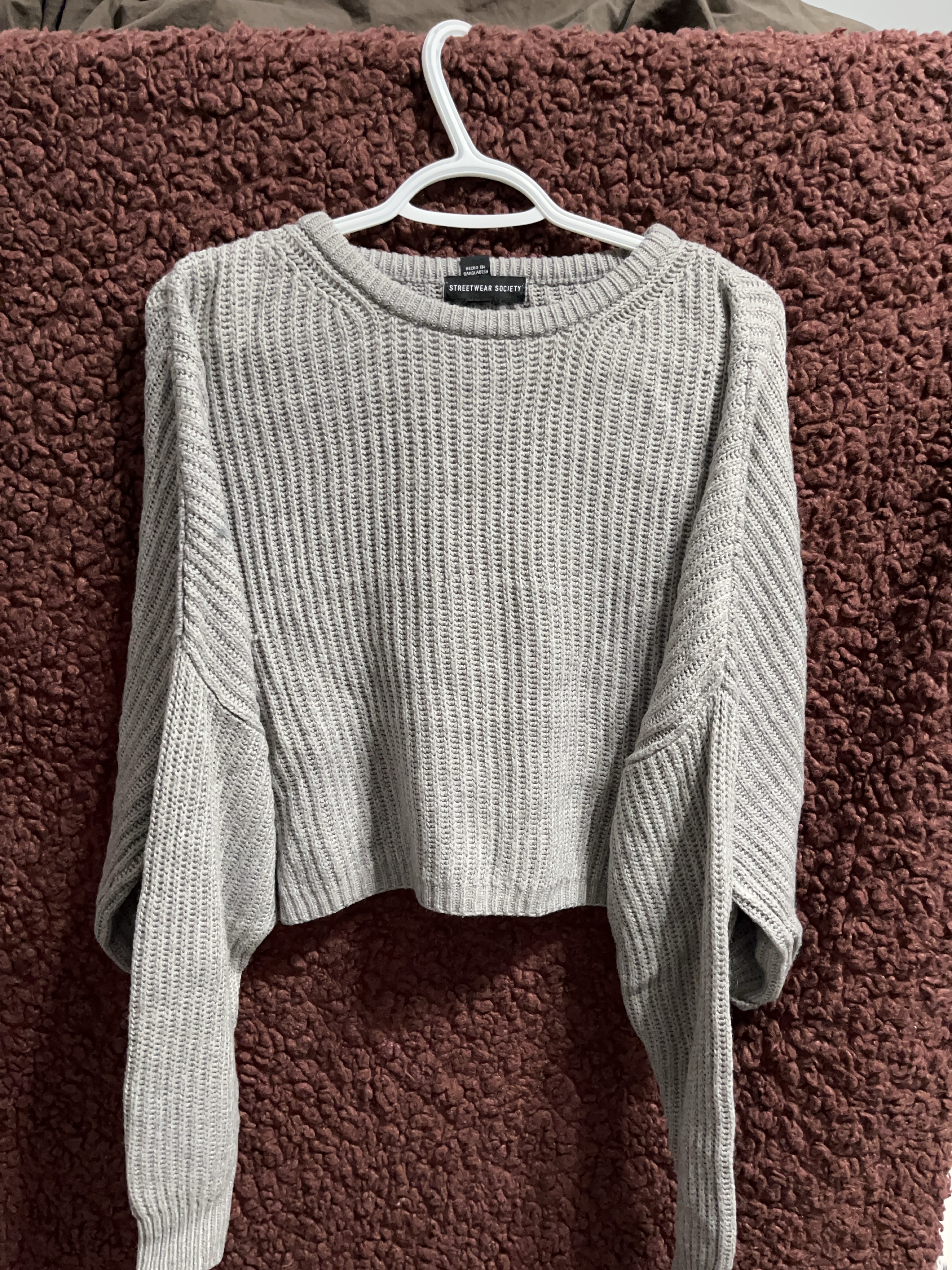 Streetwear Society Grey Knit Sweater