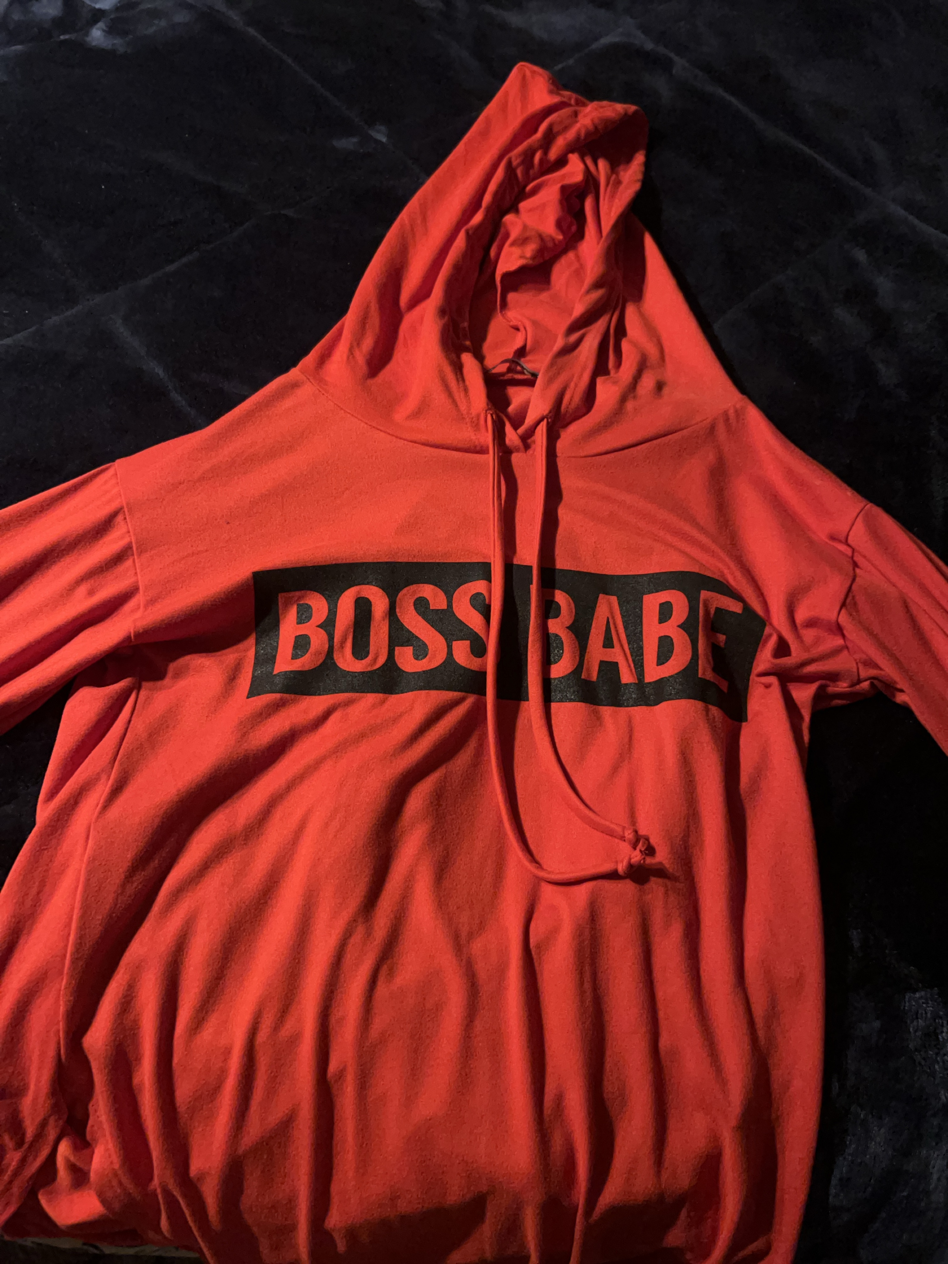 Red Boss Babe Hoodie thumbnail