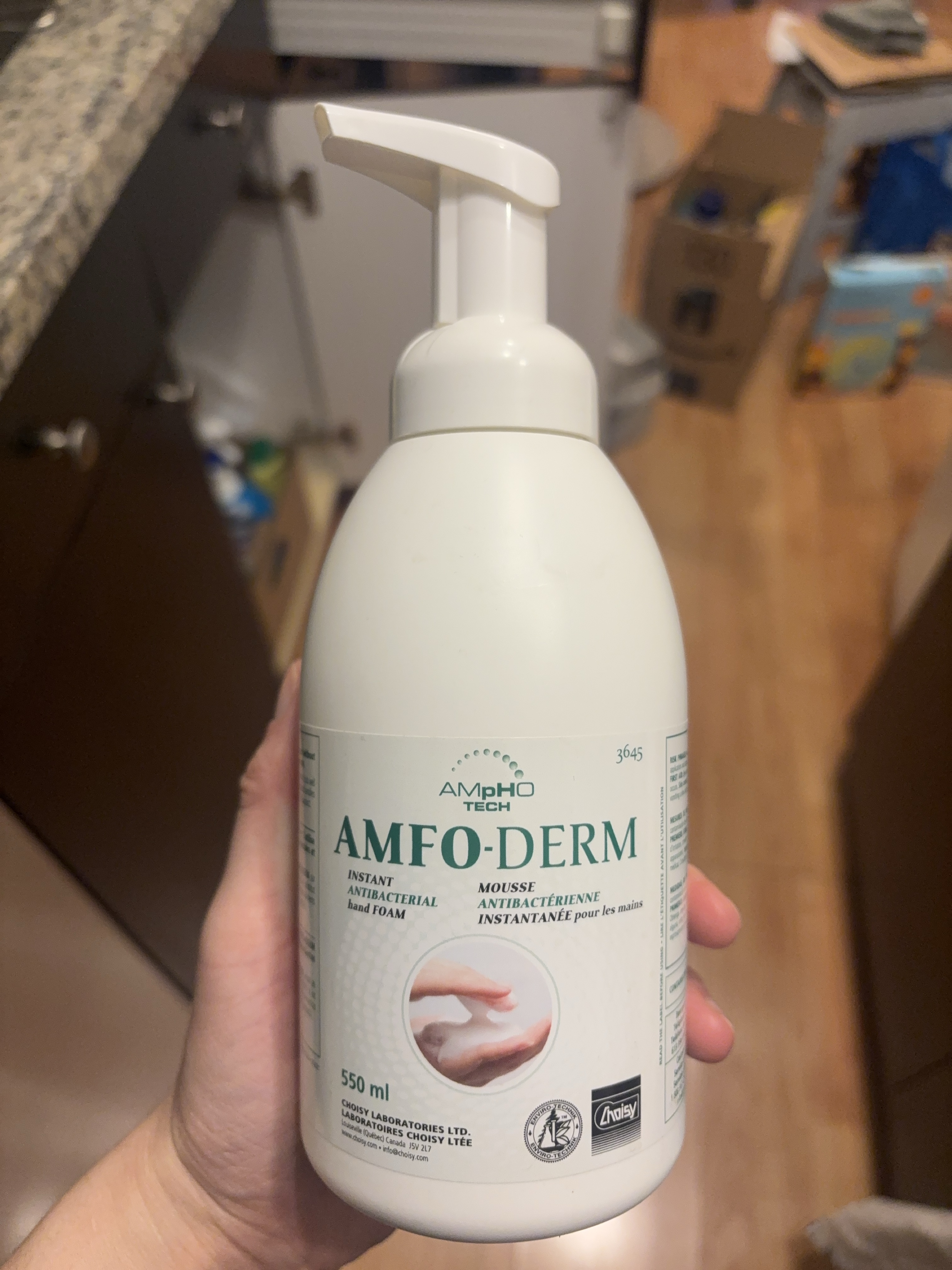 #freecycle Amfo-Derm Instant Antibacterial Hand Foam - 550ml image indicator(1)