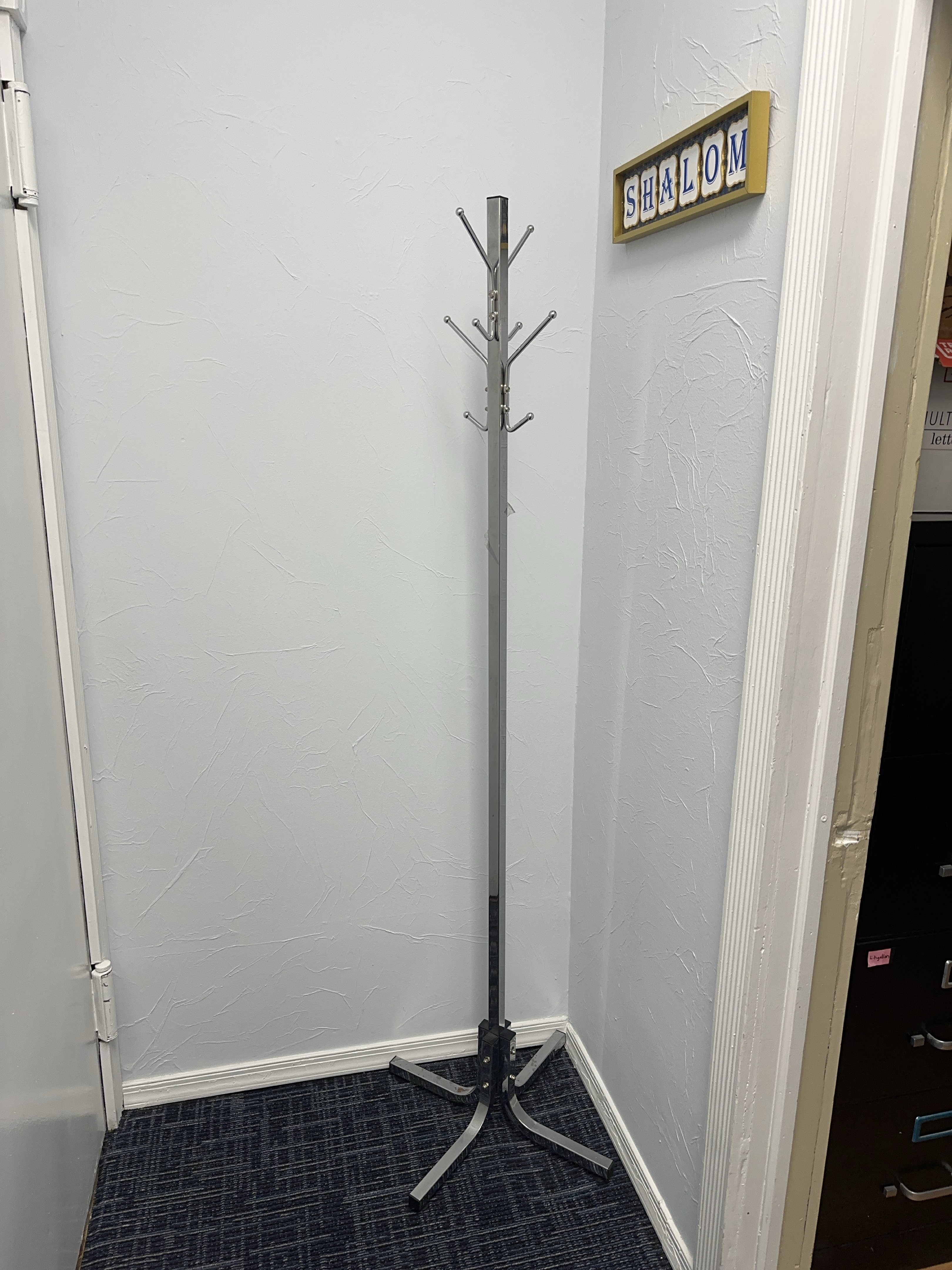 Chrome Coat Rack thumbnail
