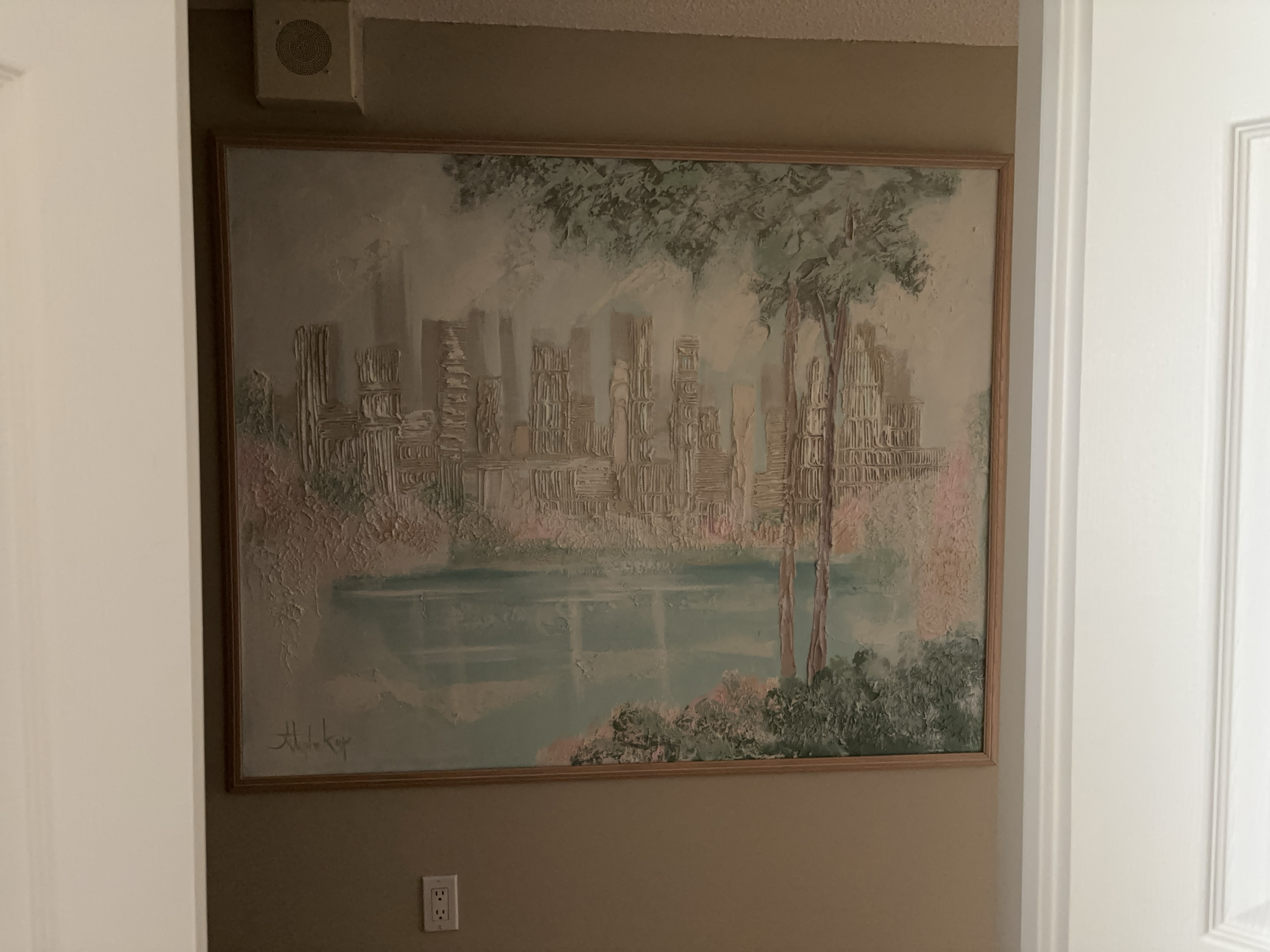 Stephen Kaye Spatula Oil on Canvas Painting thumbnail