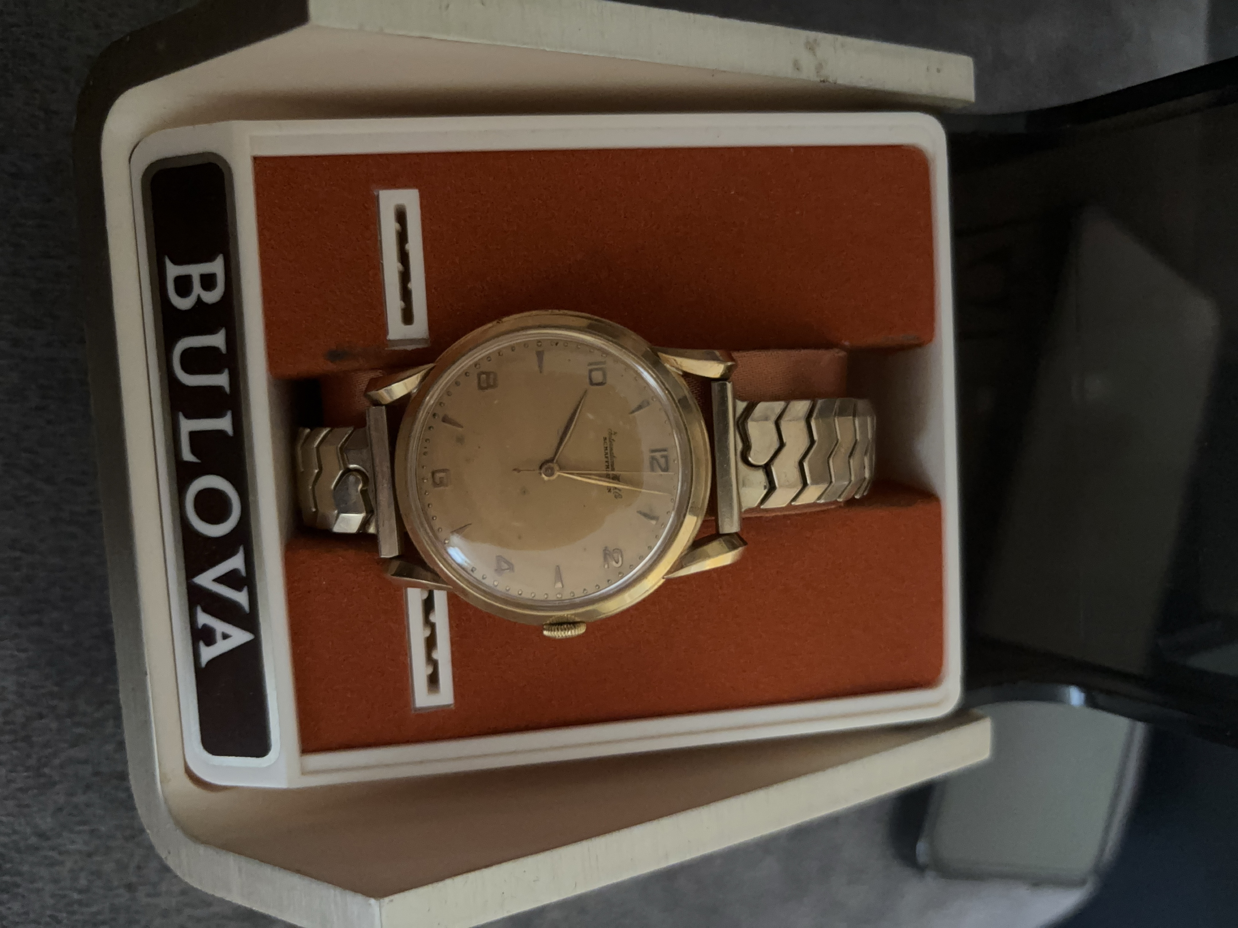 Vintage Bulova Wristwatch with Original Box and Warranty thumbnail