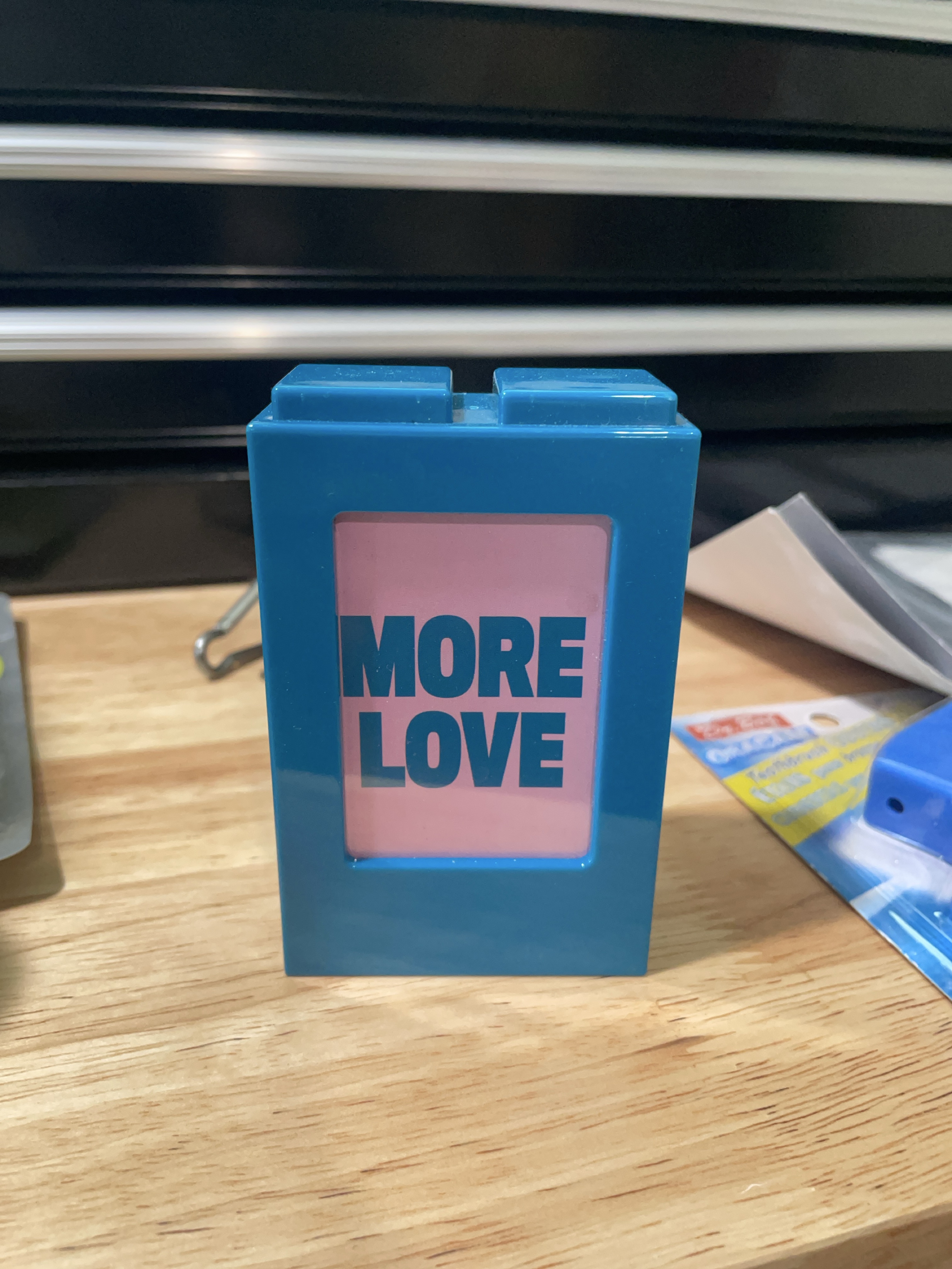 Teal More Love Polaroid Photo Frame #freecycle thumbnail