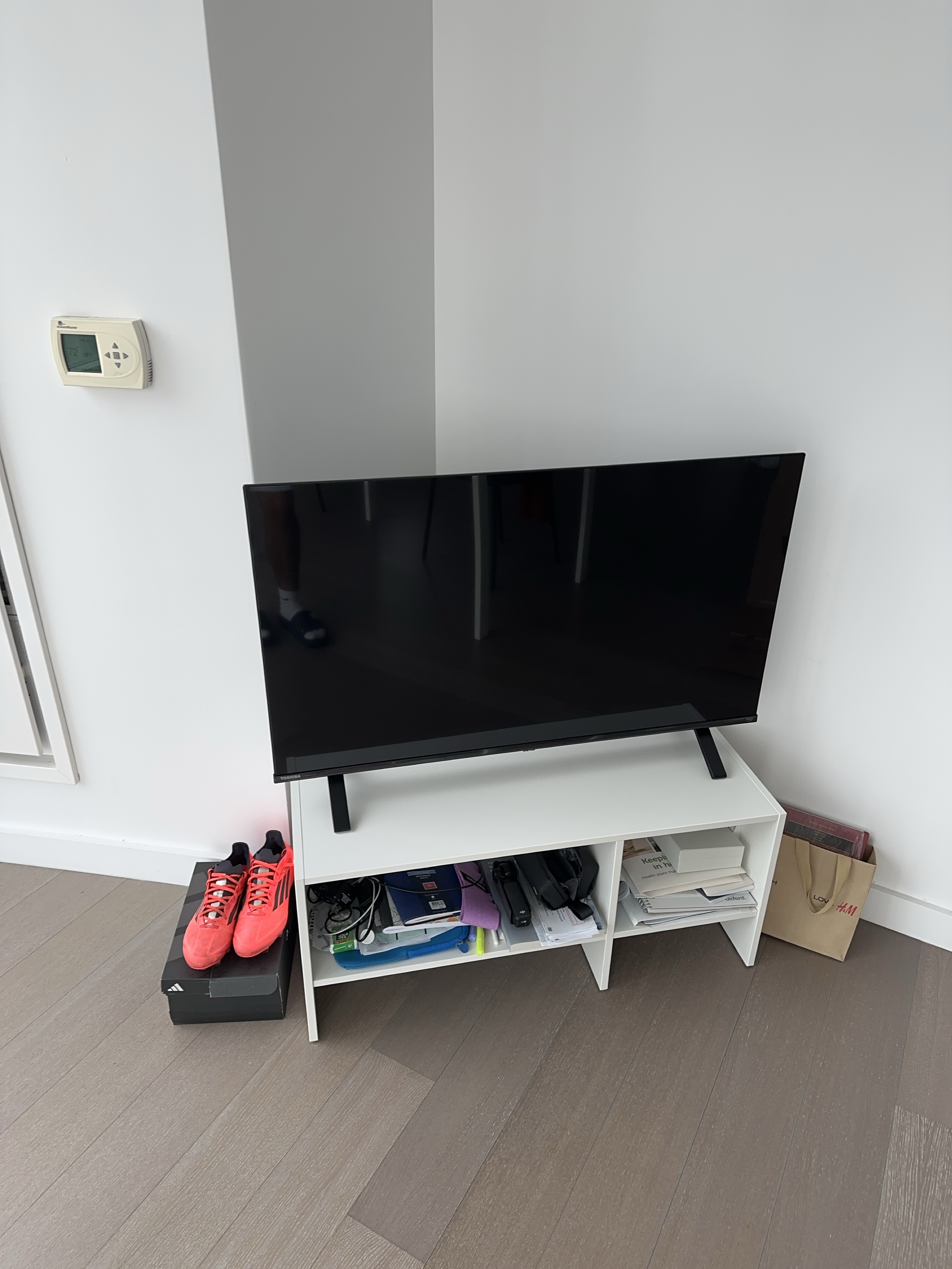 White IKEA TV Stand thumbnail