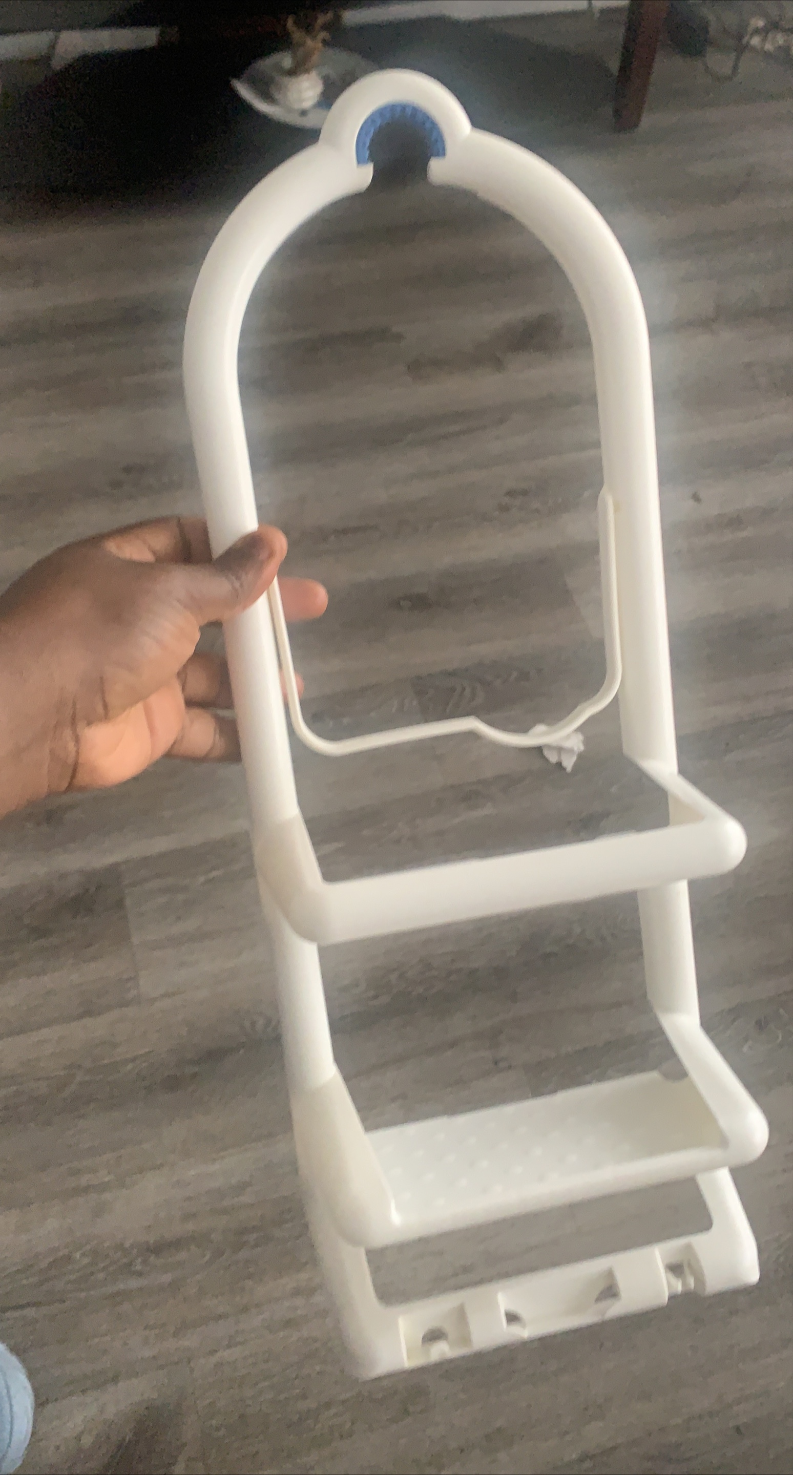White Over-the-Door Bathroom Shelf Organizer
