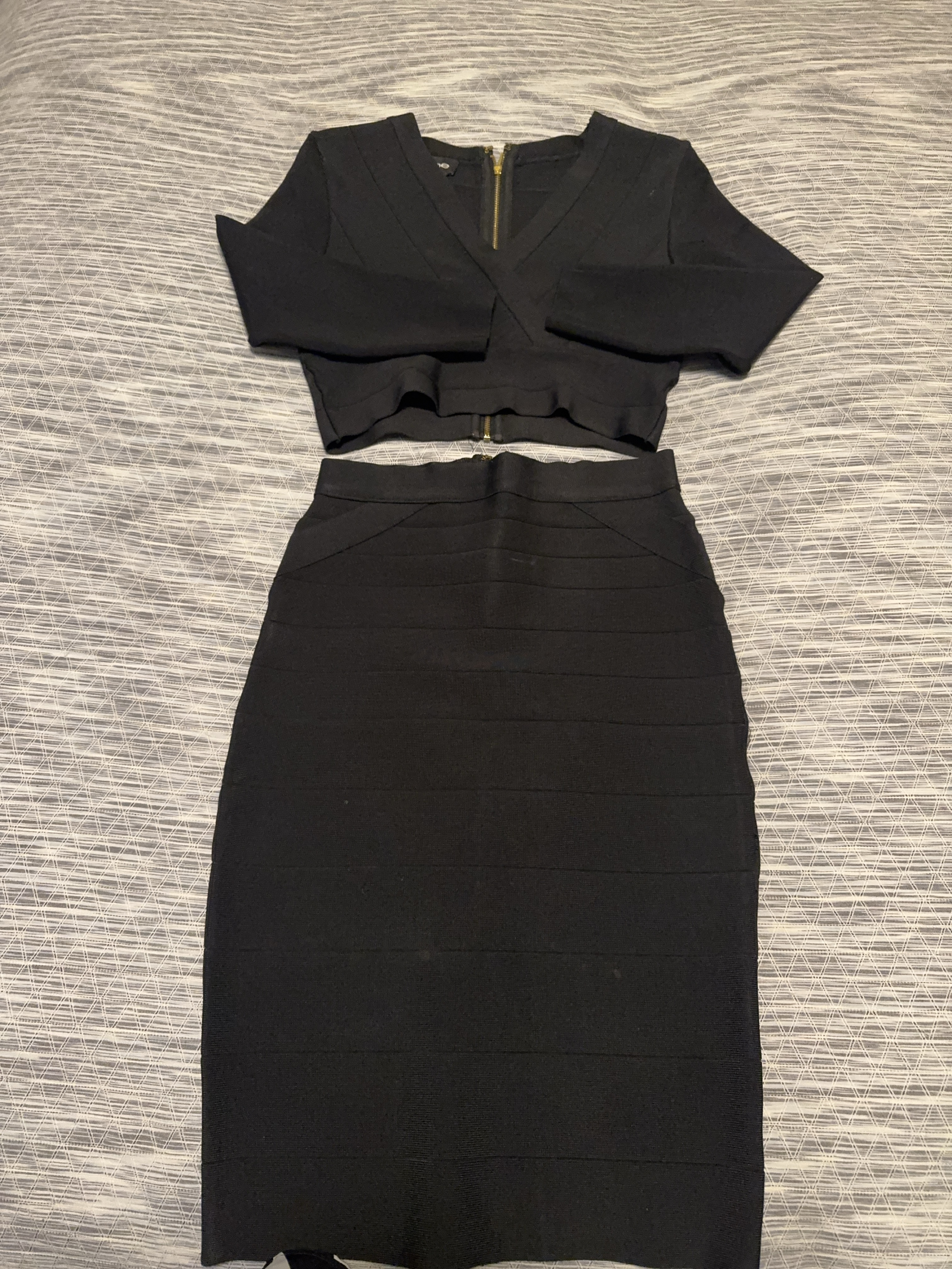 Bebe Black Two-Piece Set thumbnail