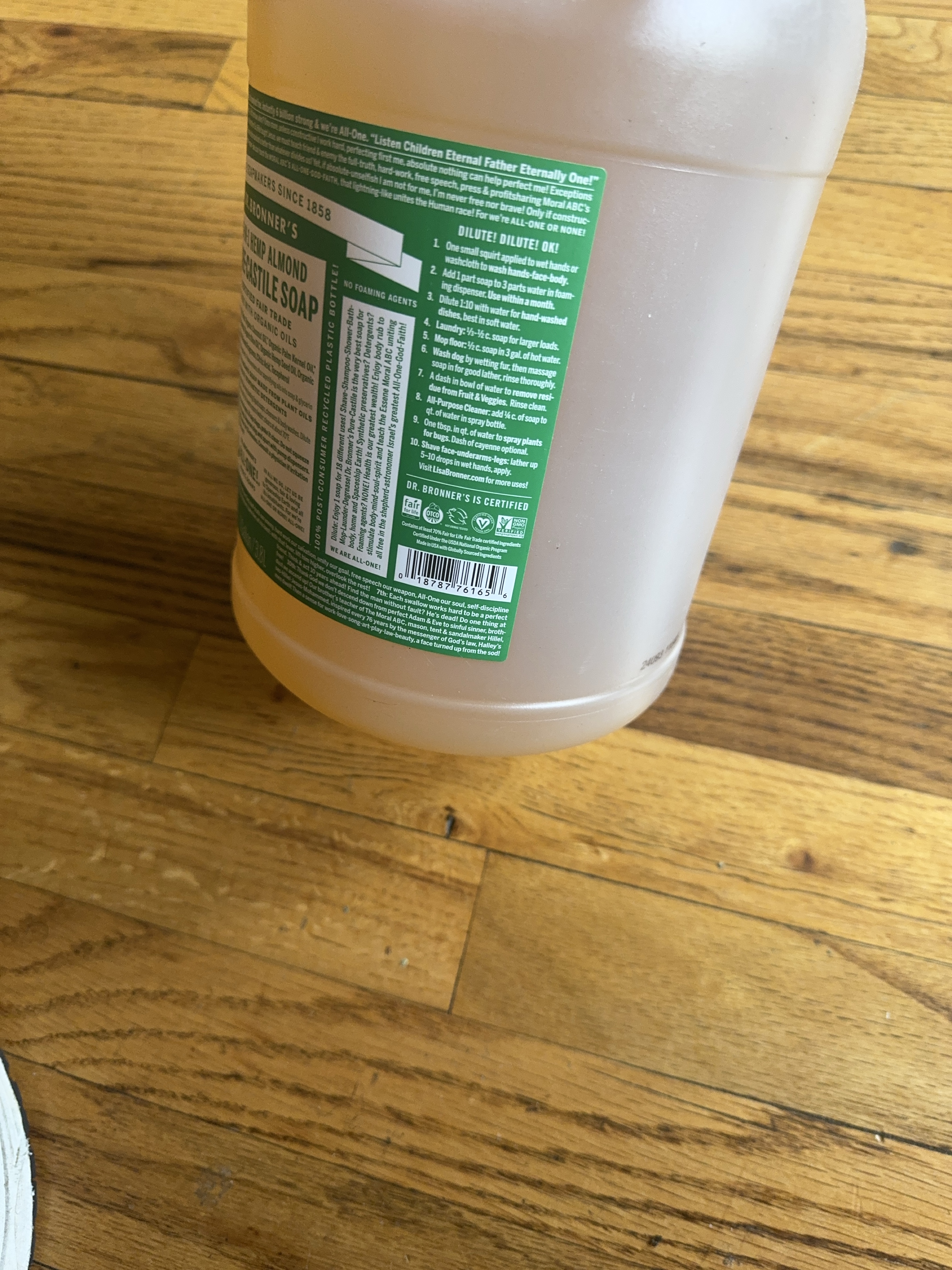 Dr. Bronner's Pure-Castile Soap - 1 Gallon thumbnail