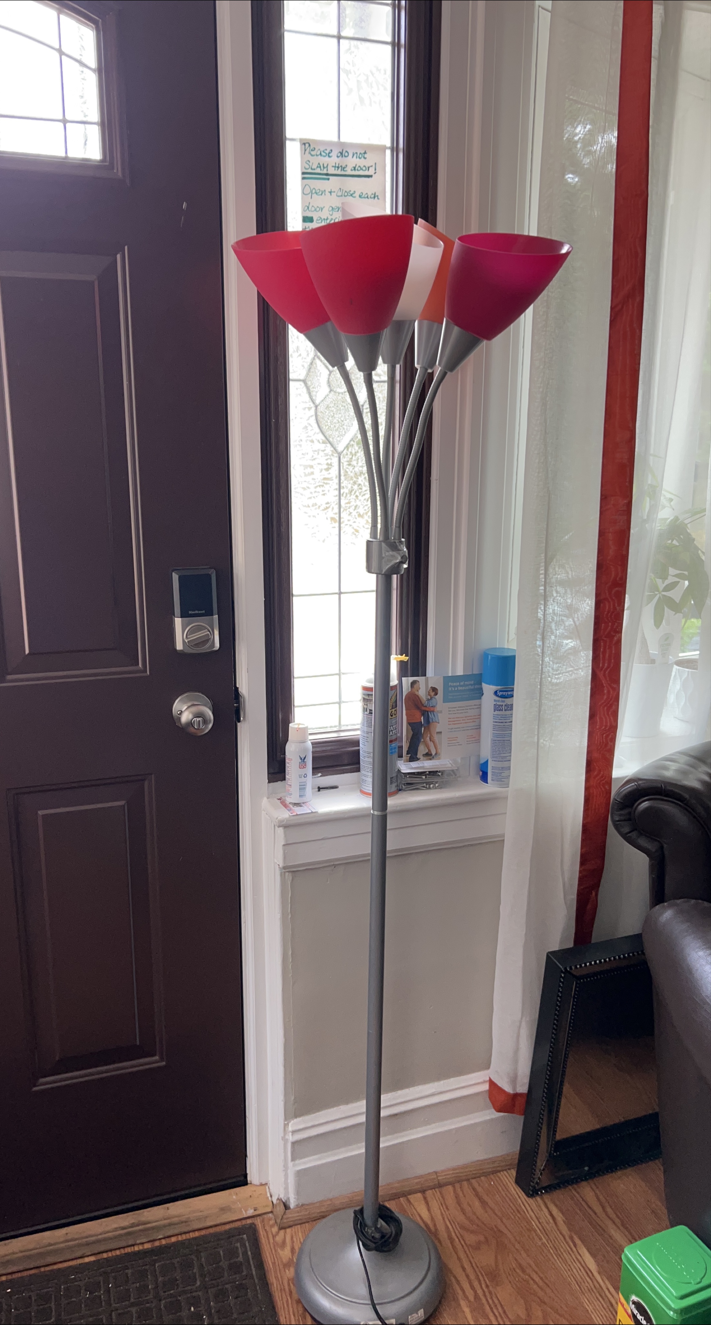 Floor Lamp with Red Shades thumbnail