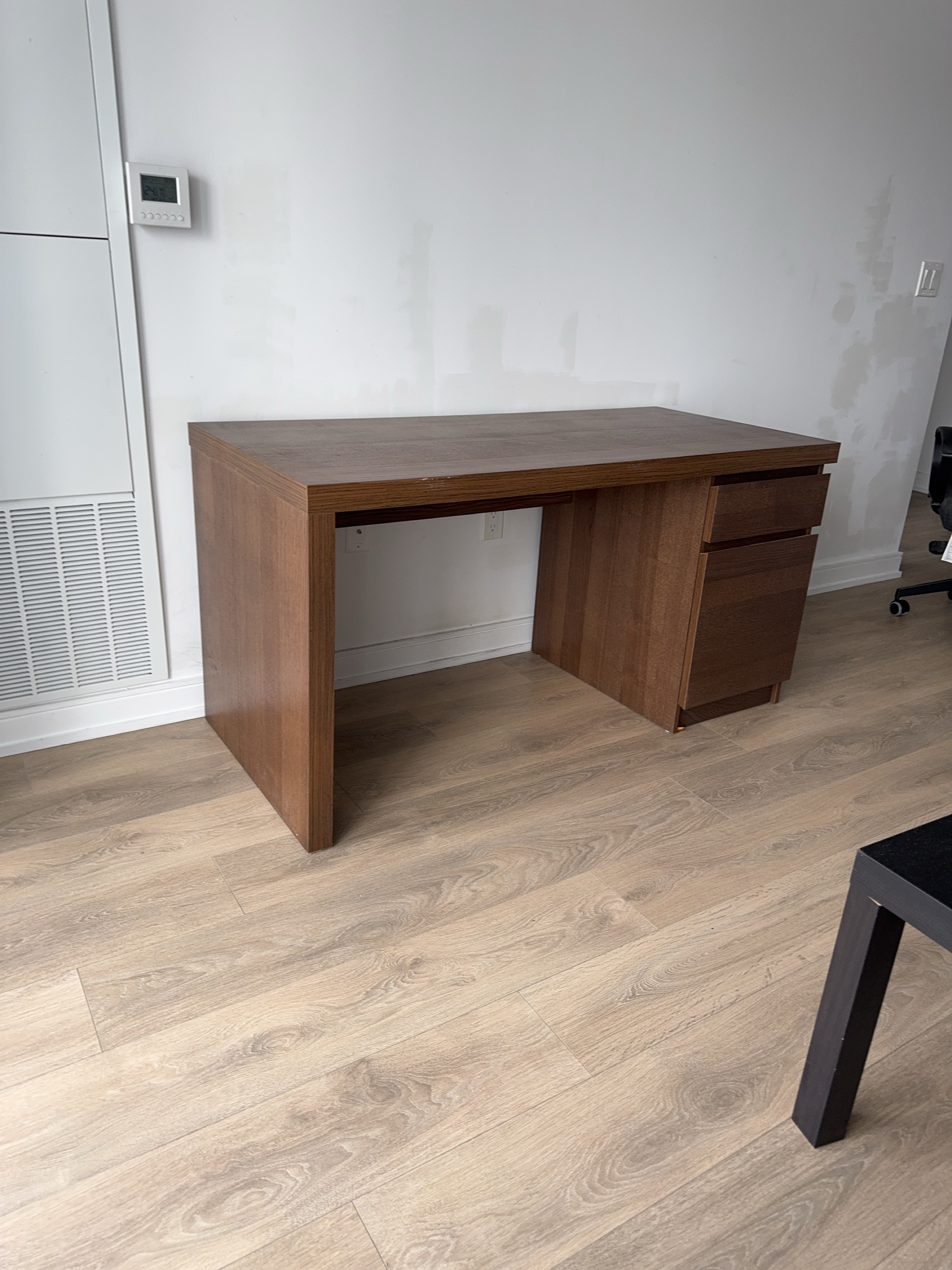 Wood Desk with Drawers thumbnail