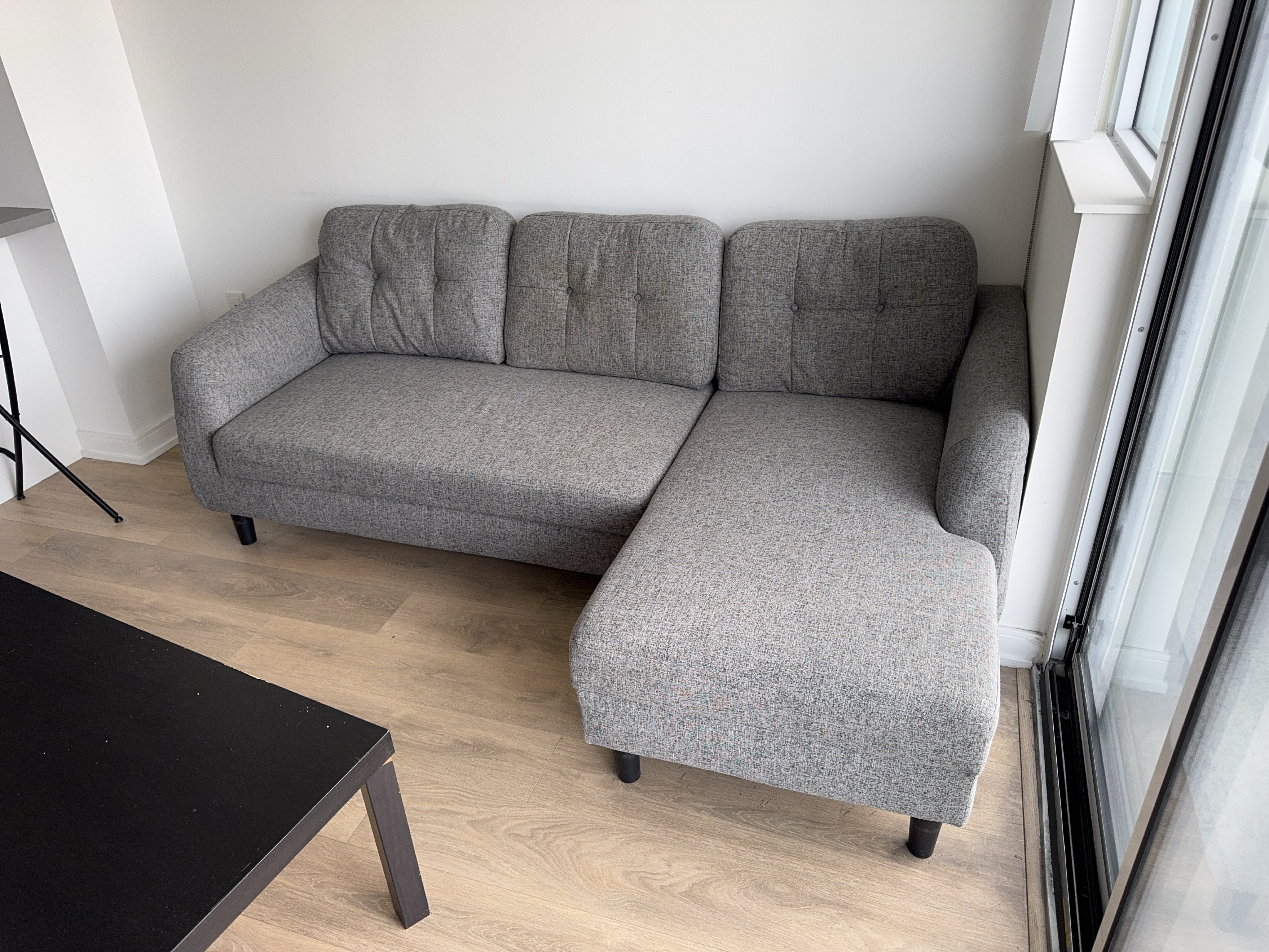 *Urgent* Grey Sectional Sofa (Sofa bed) thumbnail